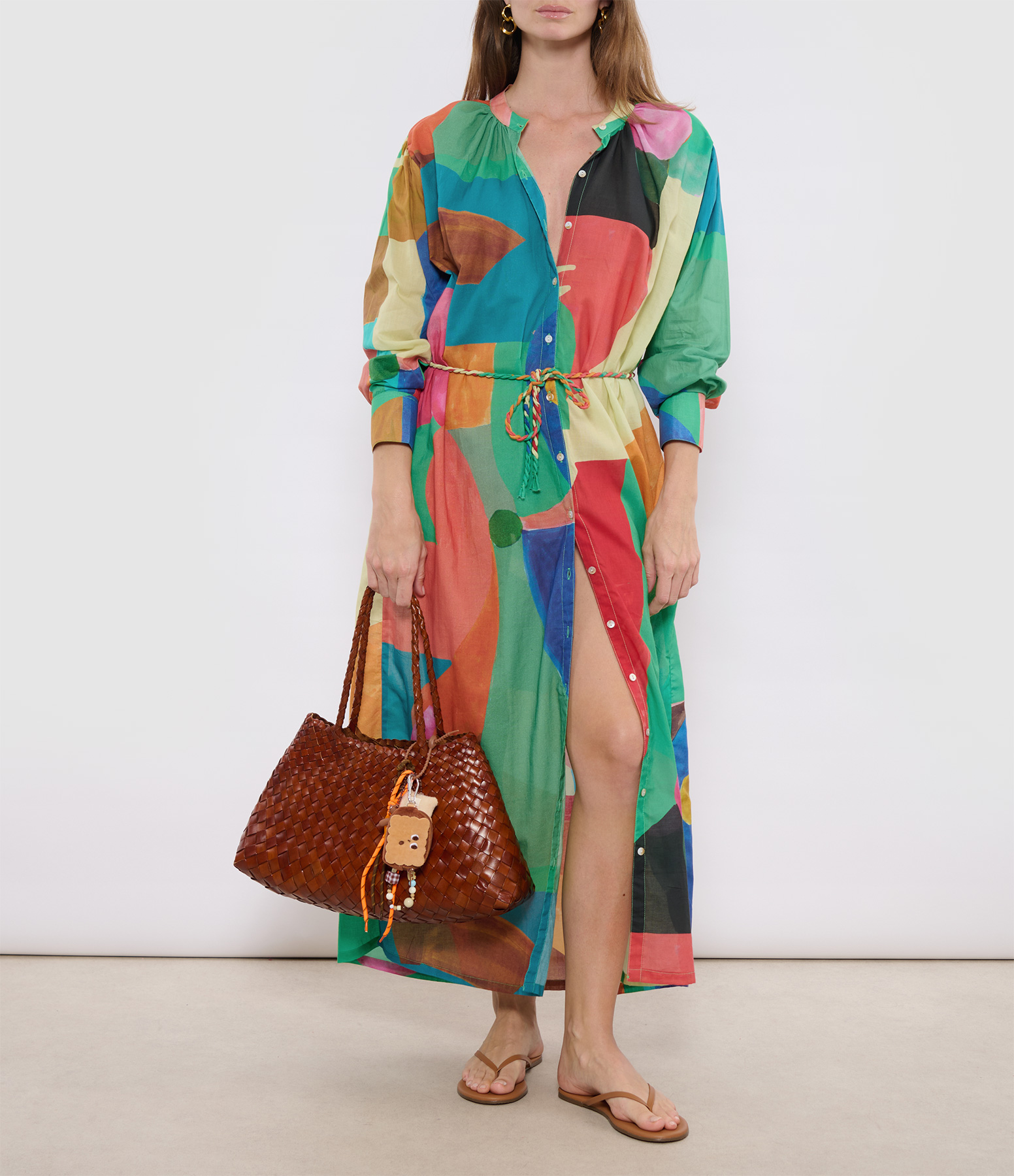 Mosaica Verde Long Green Dress