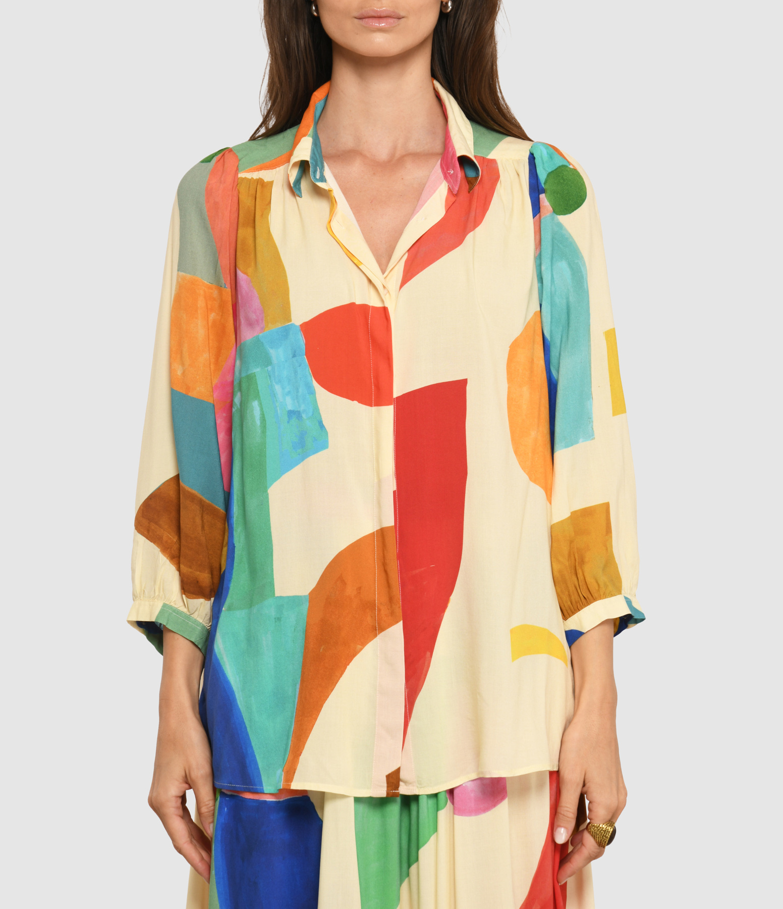 Multicoloured Speech Blouse
