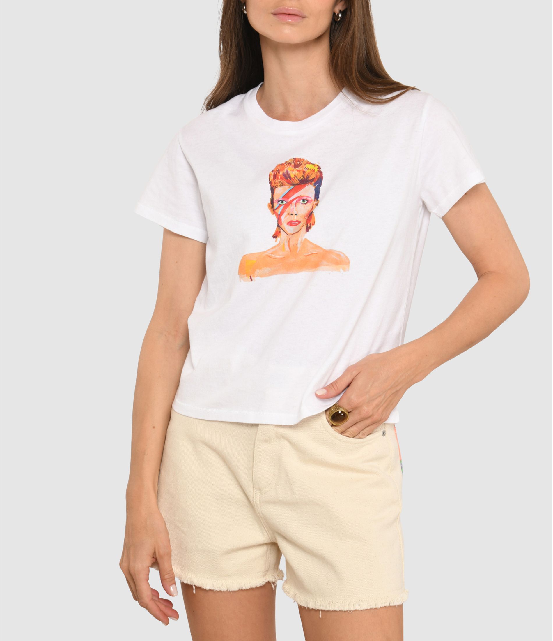 Machine'S Eyes White T-shirt
