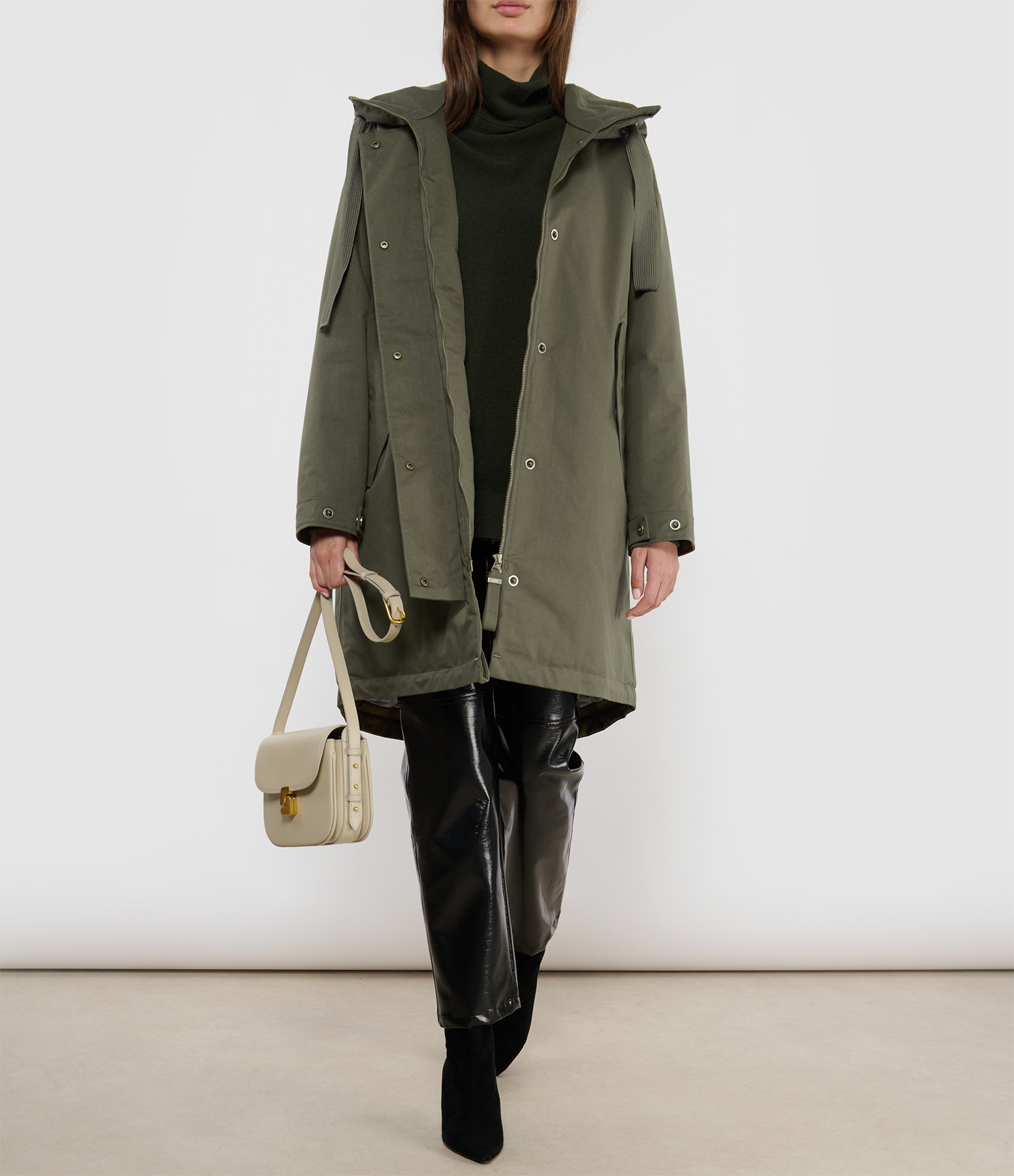 Meta Olive Grey Coat