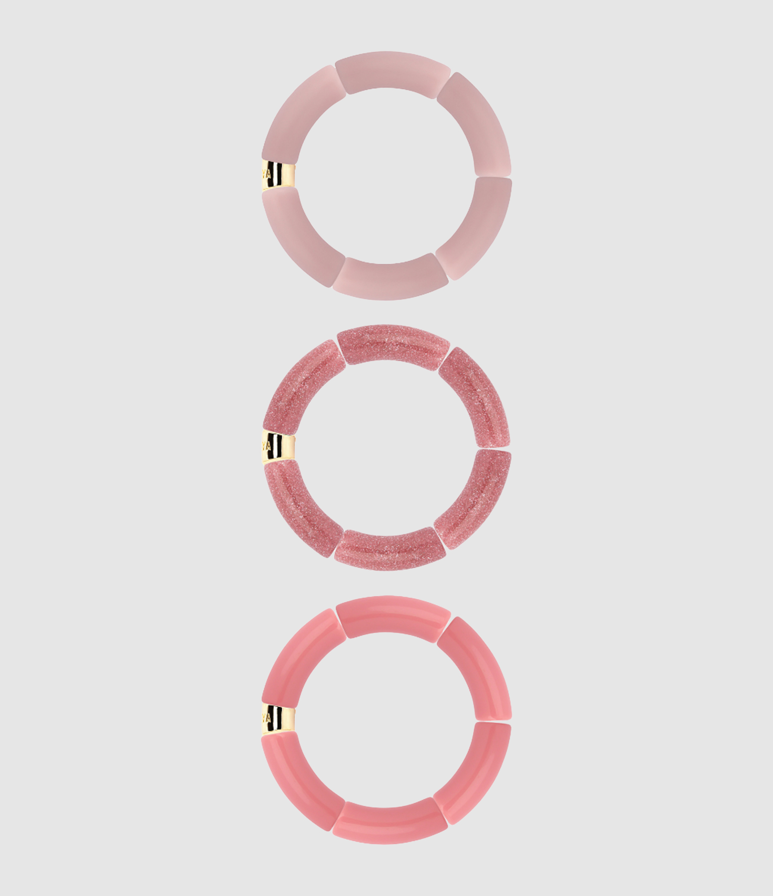 Trio Goiaba Rose Bracelets