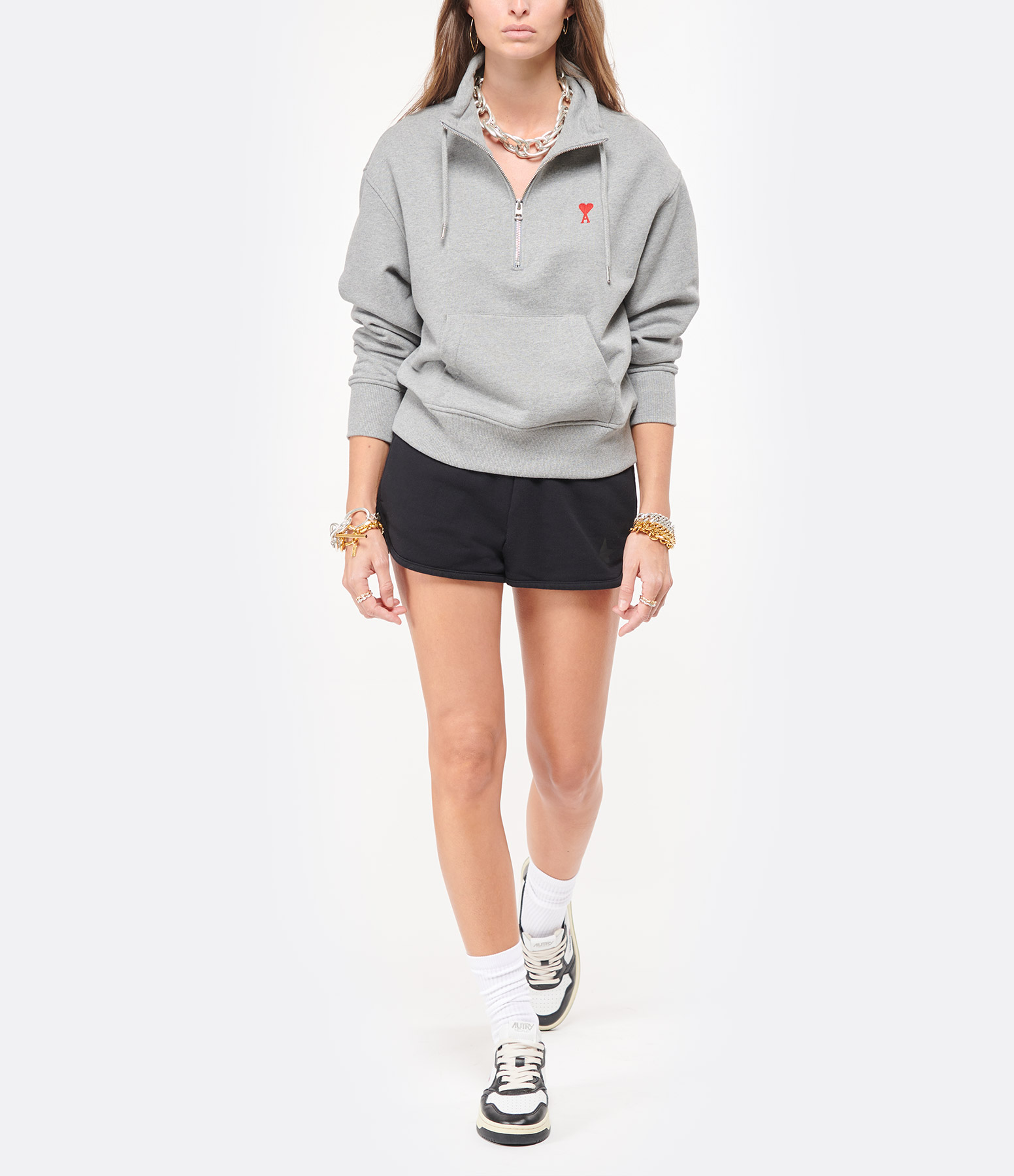Diana Black Cotton Shorts