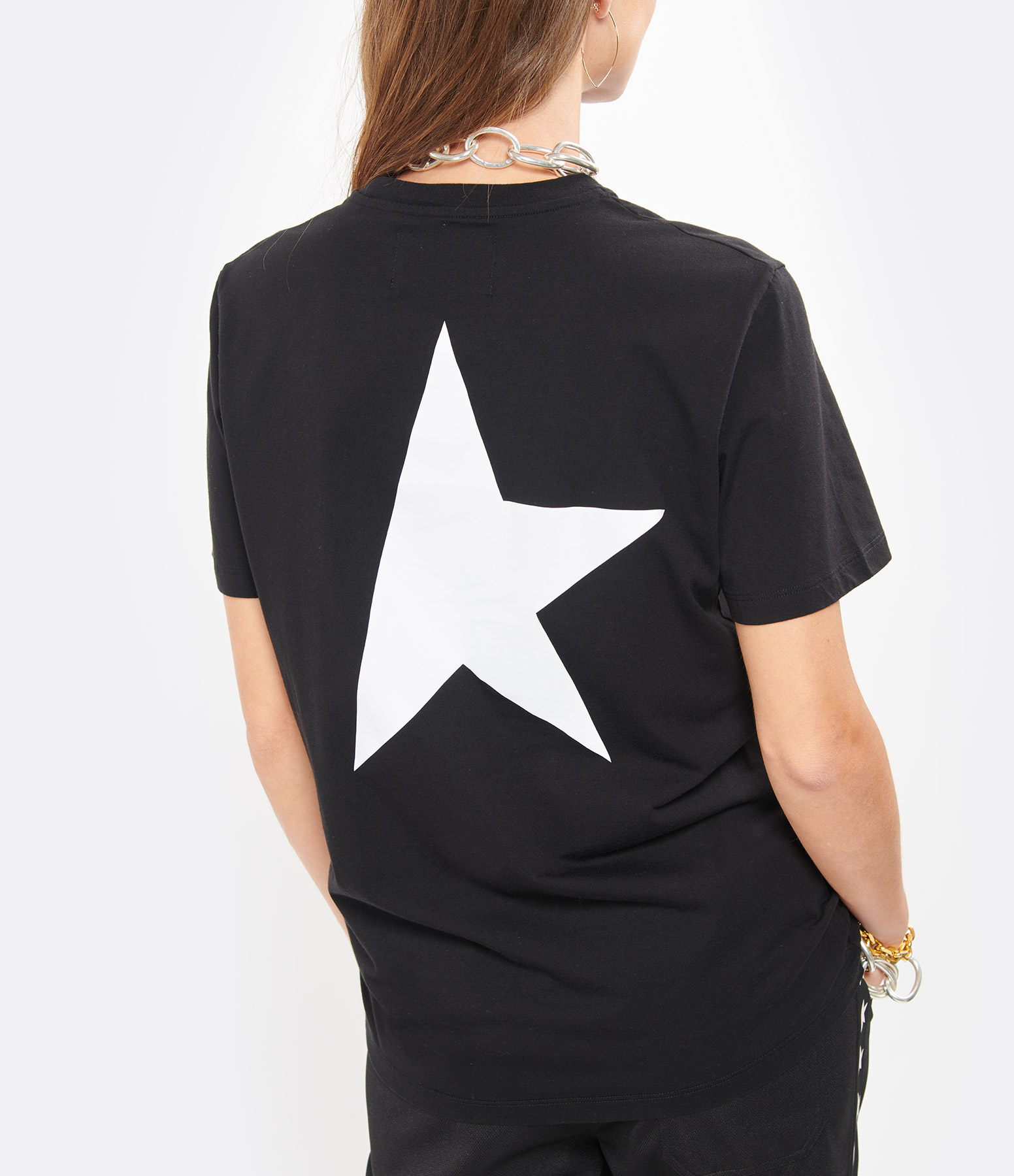 Big Star Black and White Cotton T-shirt