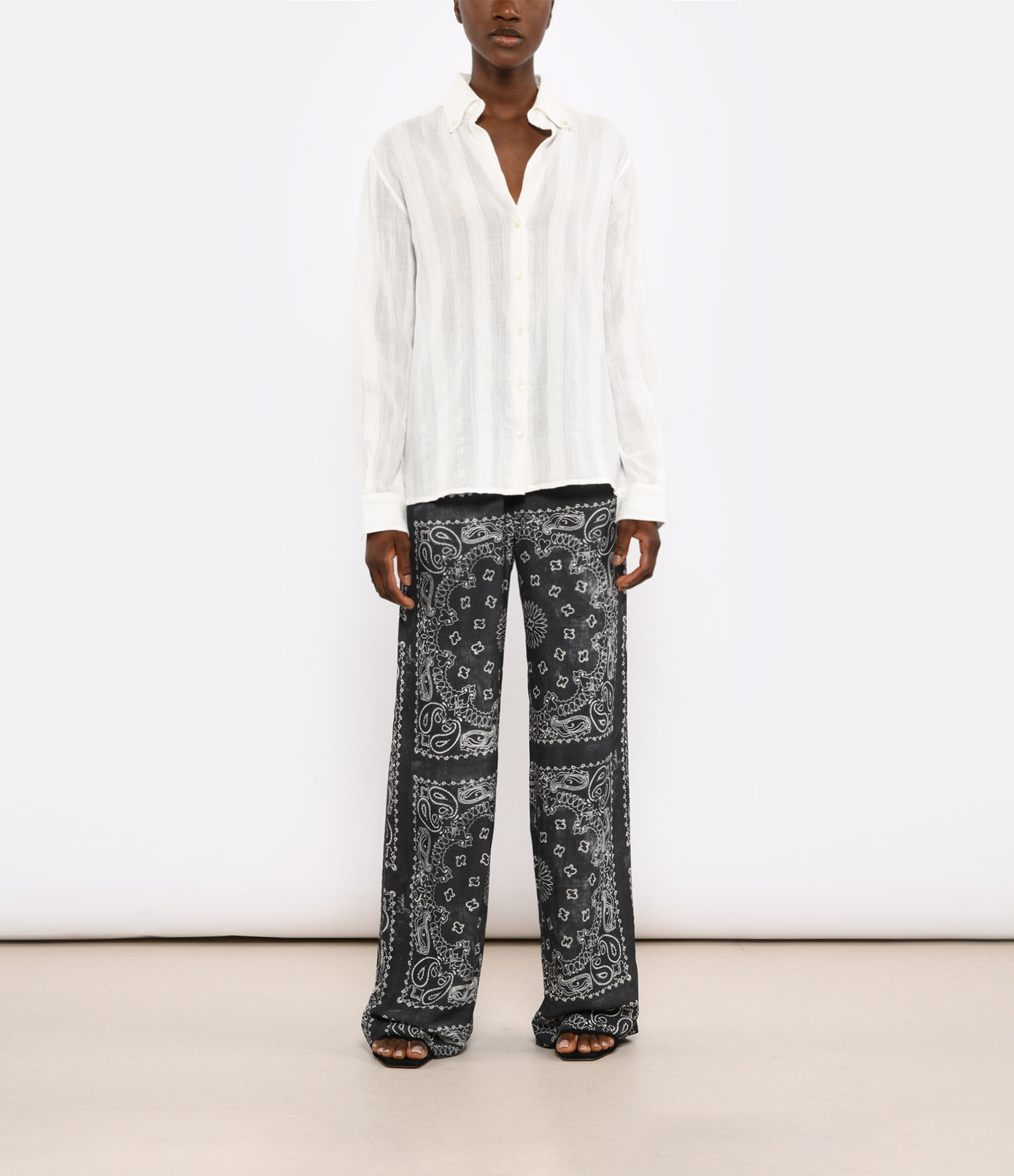 Golden Printed Jogging Trousers in Anthracite