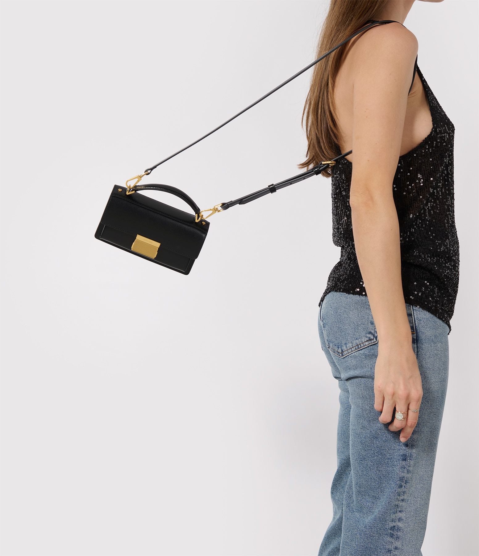 Venezia Black Leather Bag