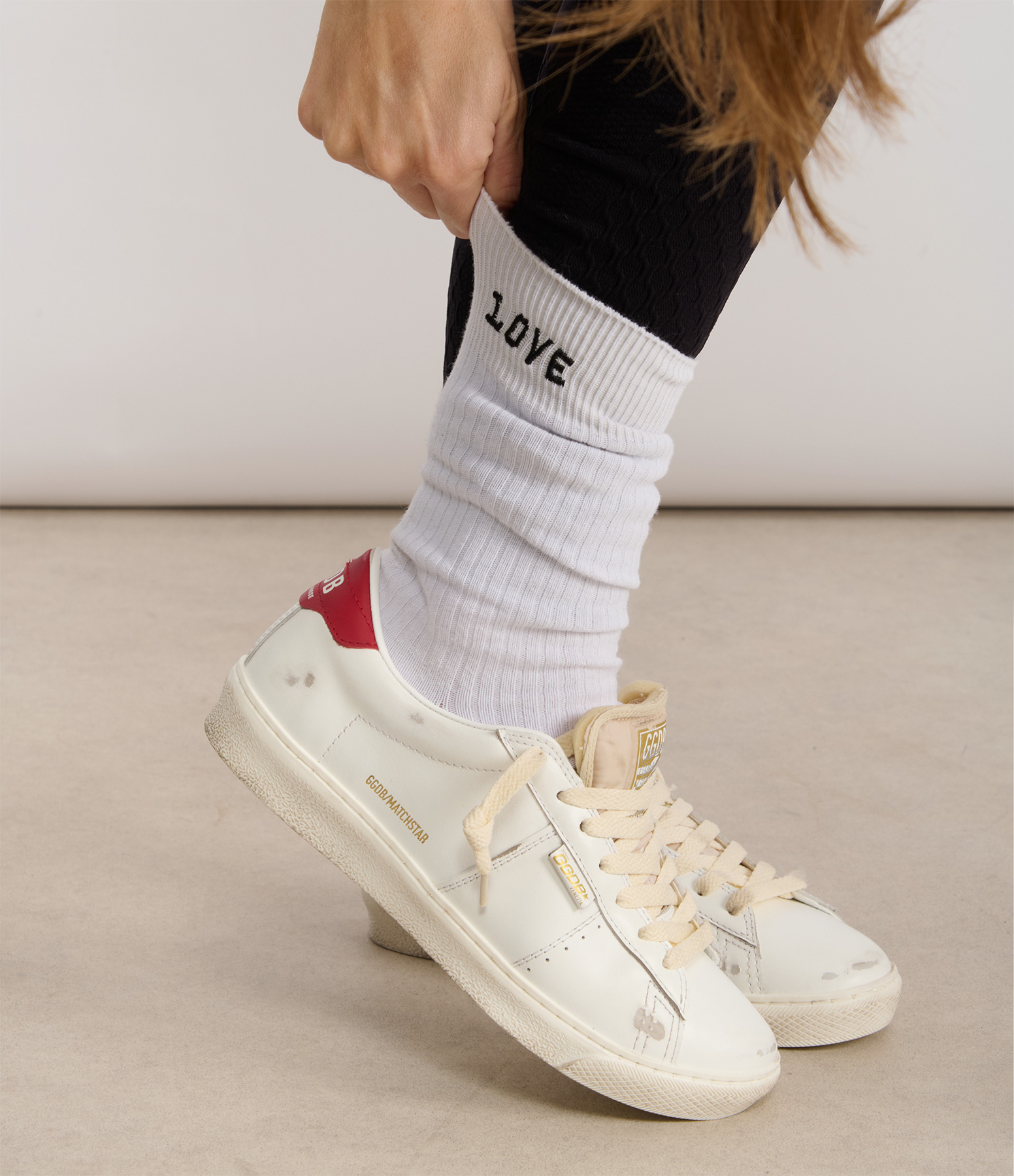 Matchstar White Leather Trainers