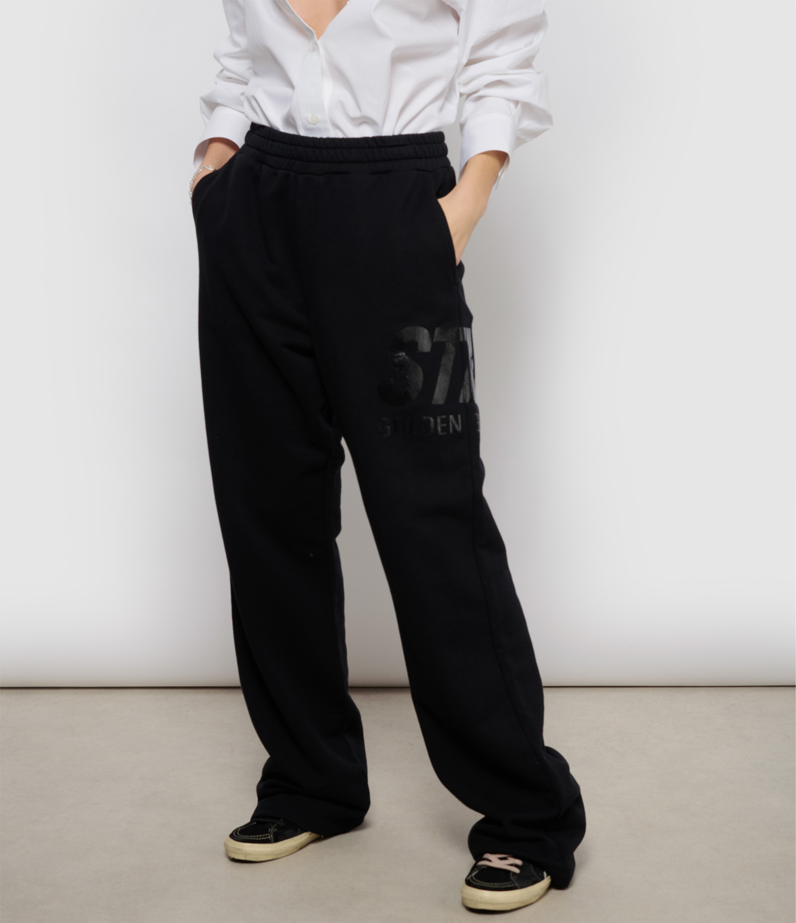 Unisex Star Jogging Trousers – Black Print