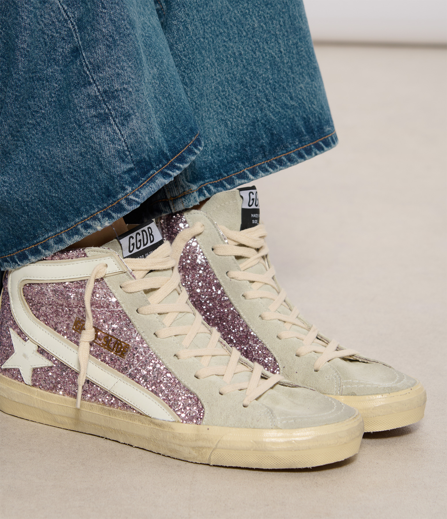 Lilac Ice Sand Slide Trainers