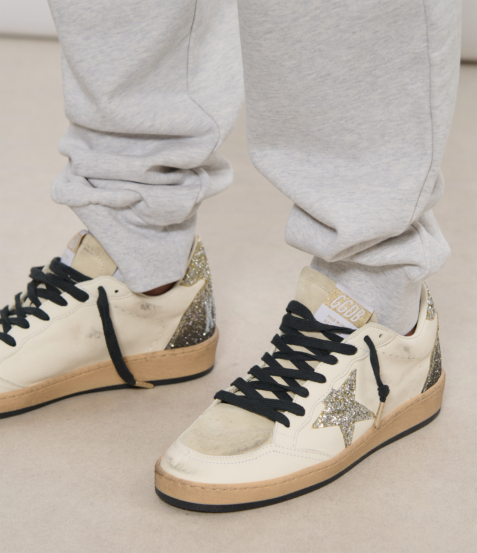 Ball Star White Seedpearl Platinum Black trainers
