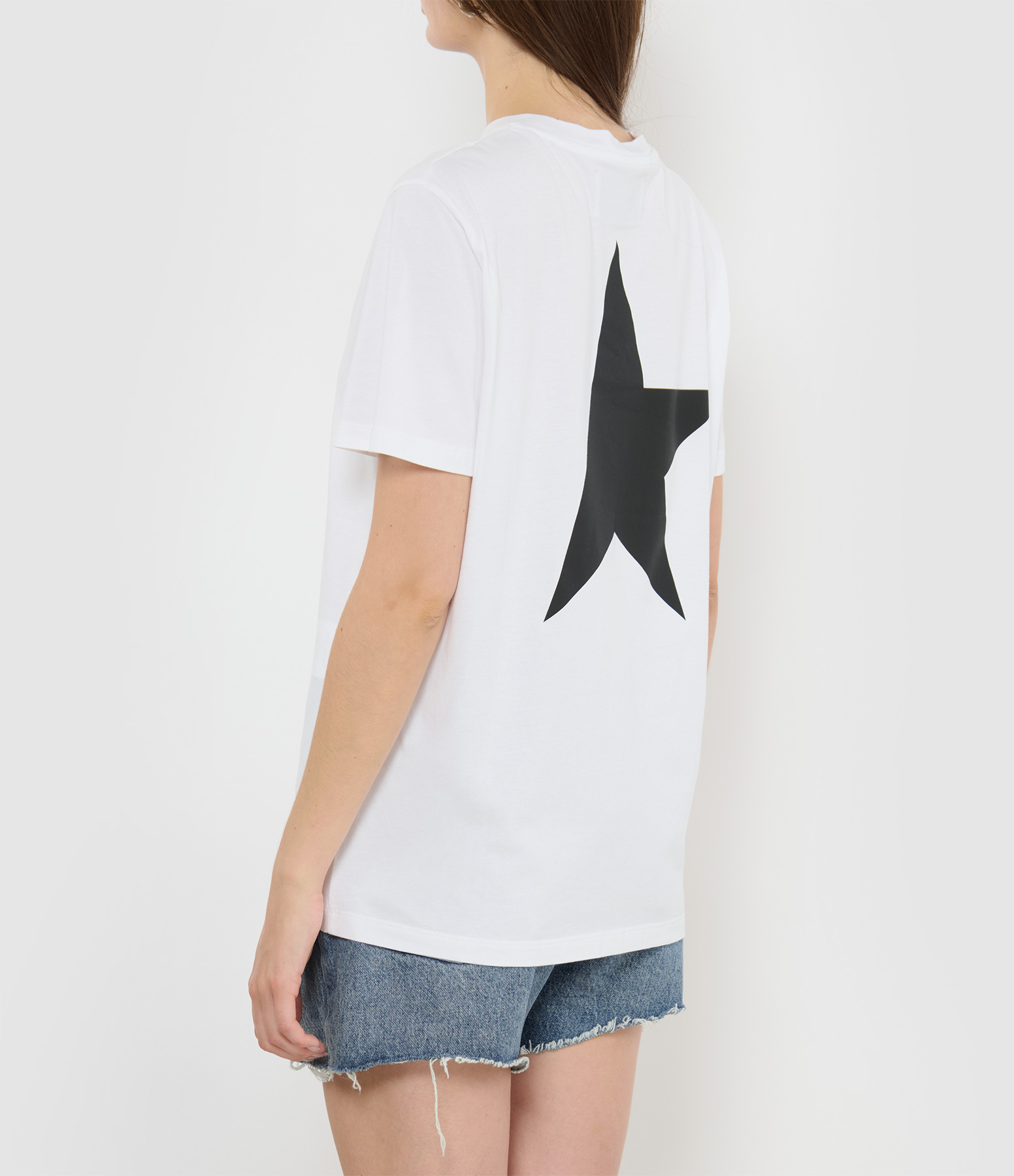 Big Star White and Black Cotton T-shirt
