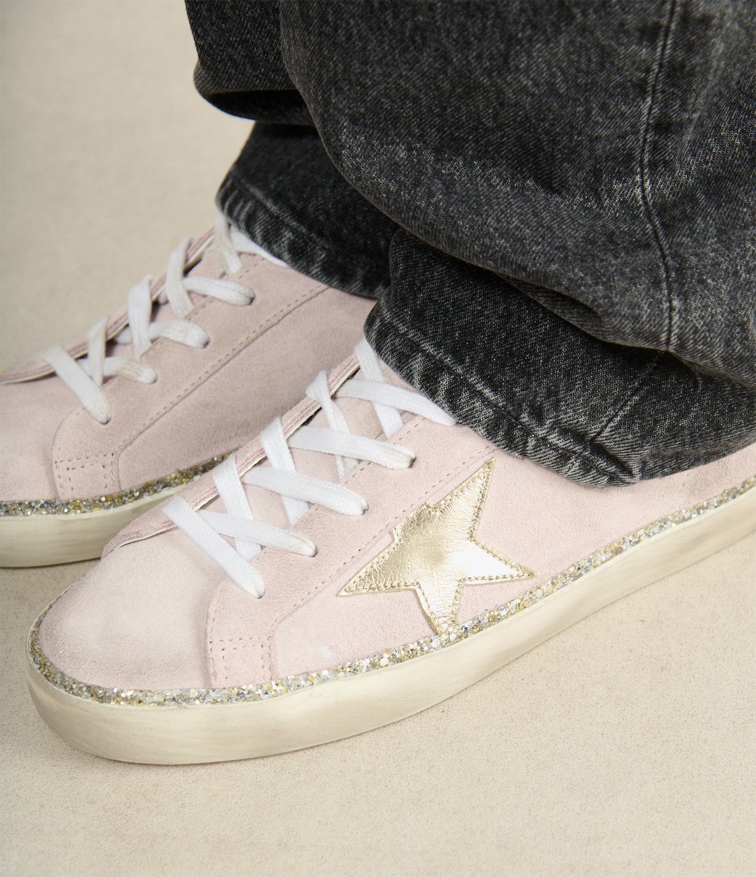 Super-Star Pink Platinum trainers