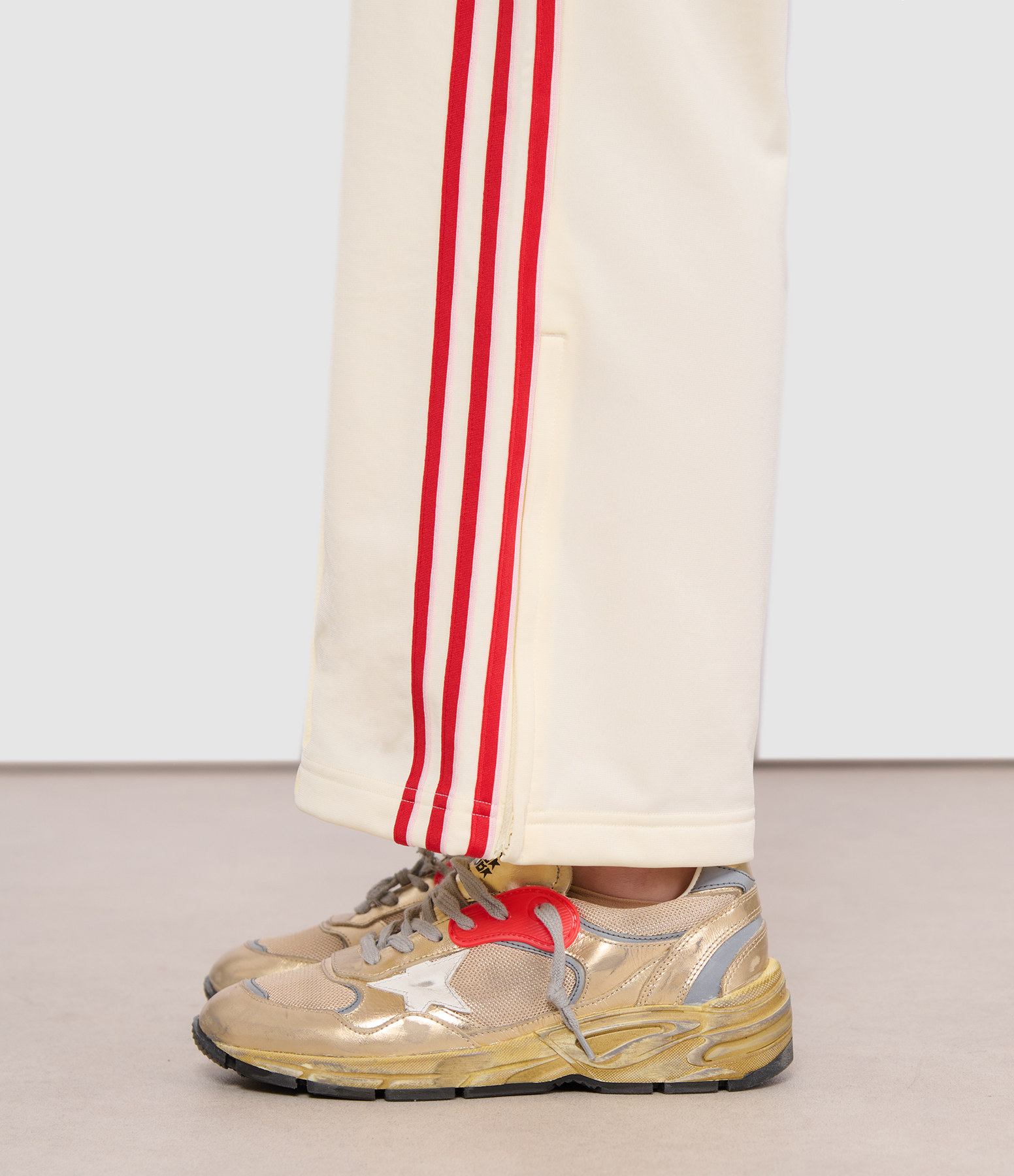 Dad Gold/White Running Trainers