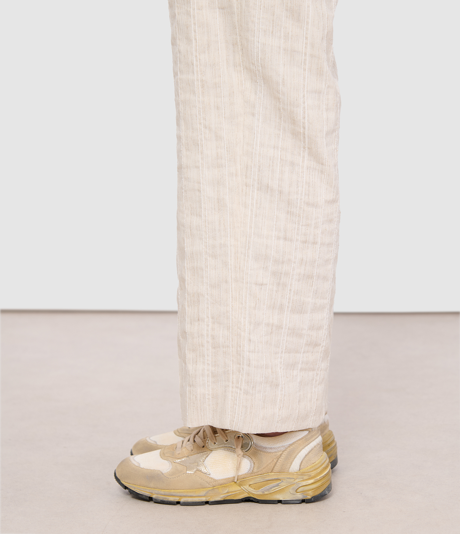 Dad Running Trainers in Beige/White/Platinum, Exclusive to Lulli