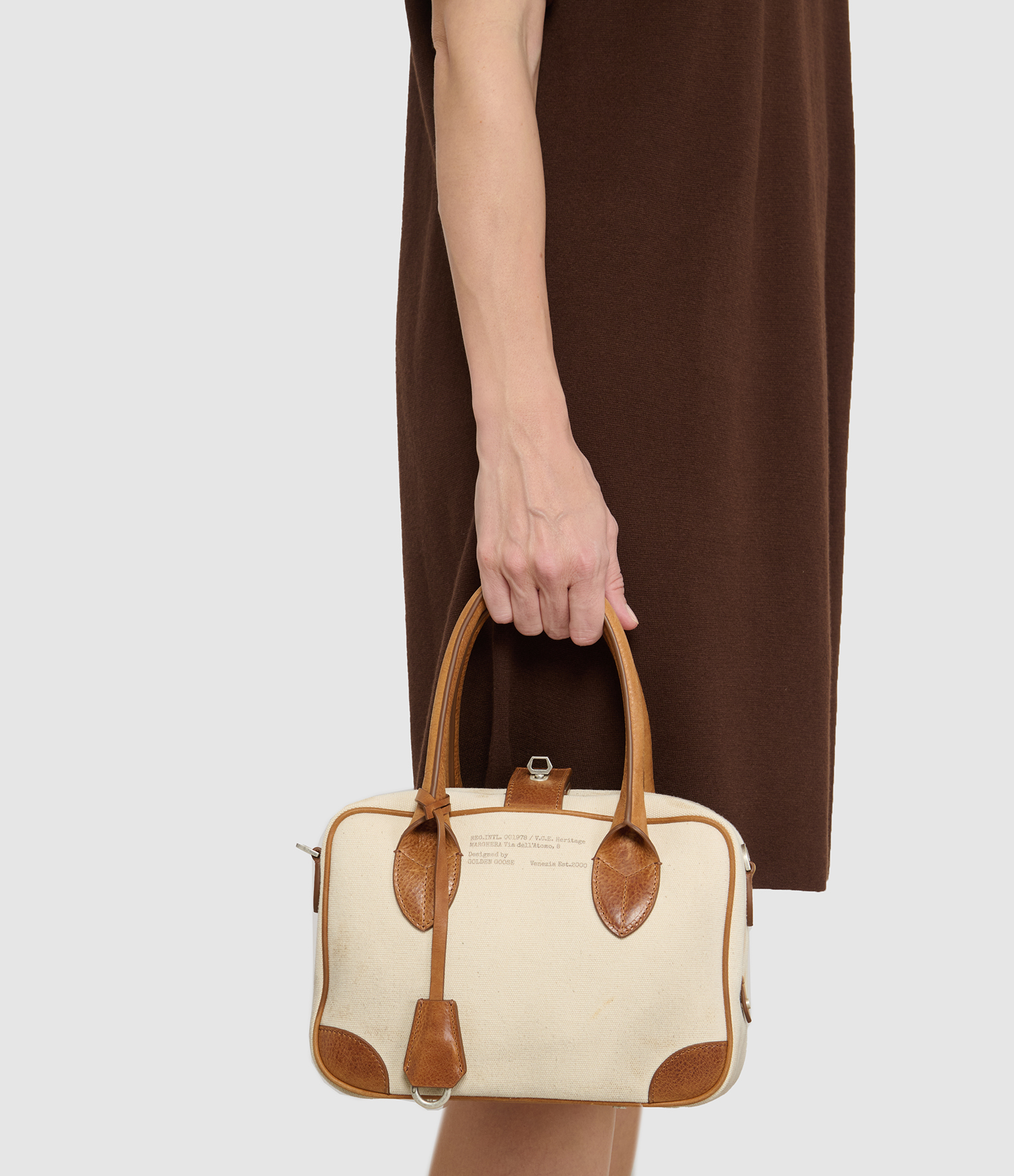 Vita Bag in Ecru/Cuoio
