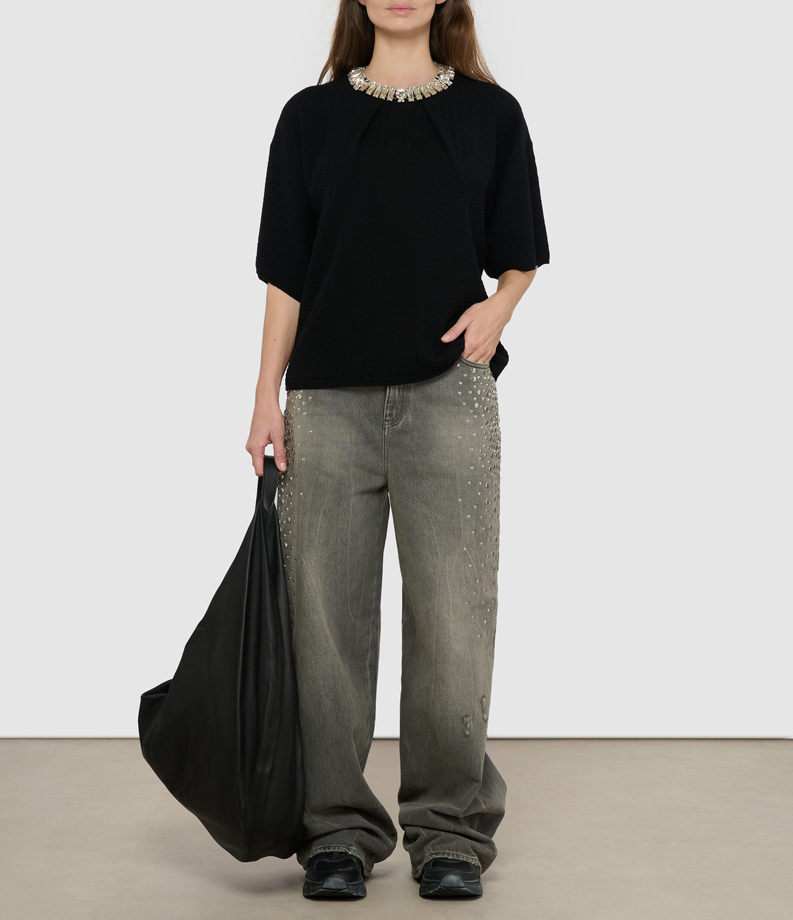 Boyfriend Jeans in Journey Grey
