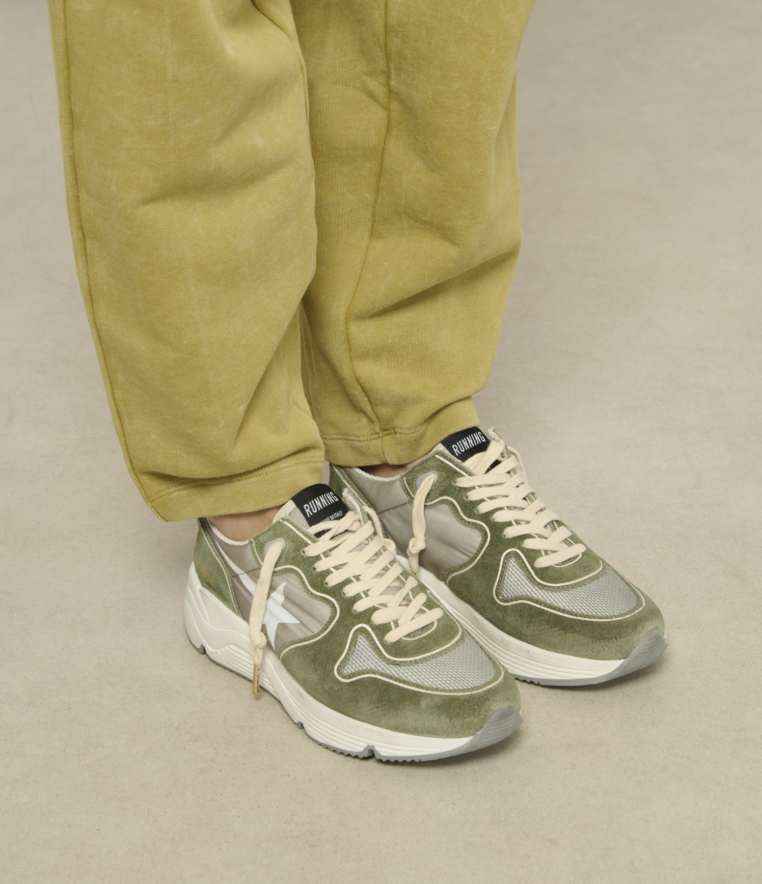 Green/Silver Running Trainers