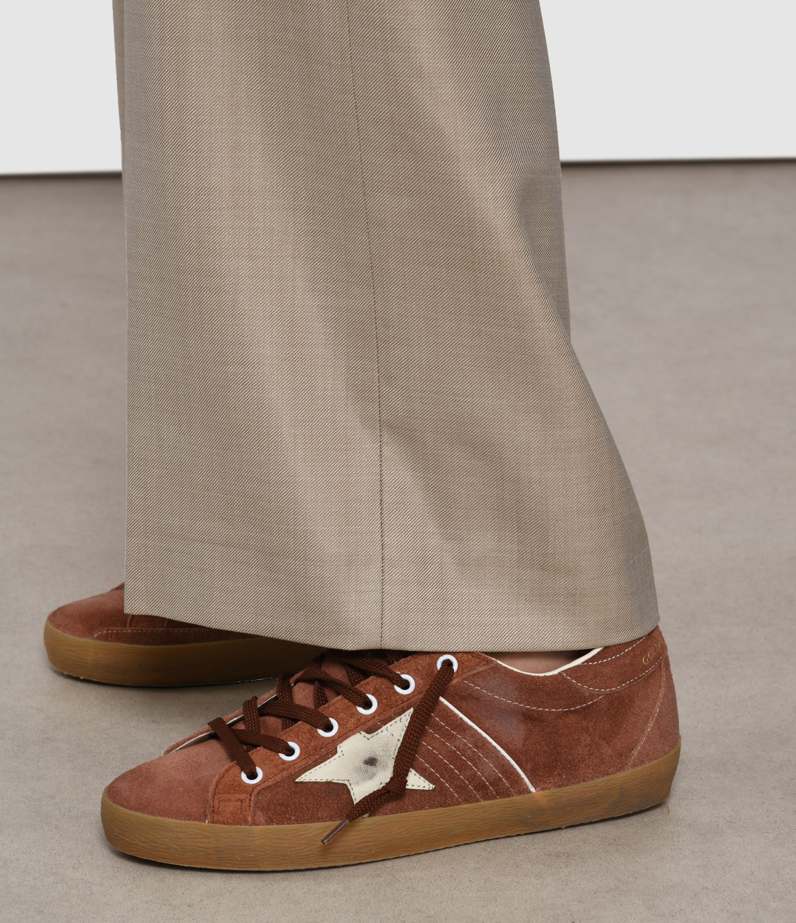 Superstar Red Rust/White trainers