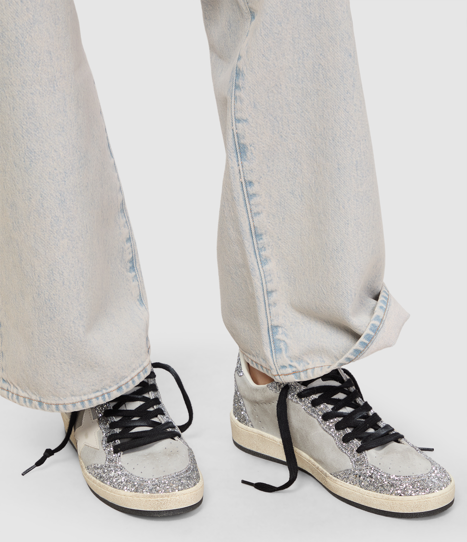 Ball Star Grey, Silver and White trainers