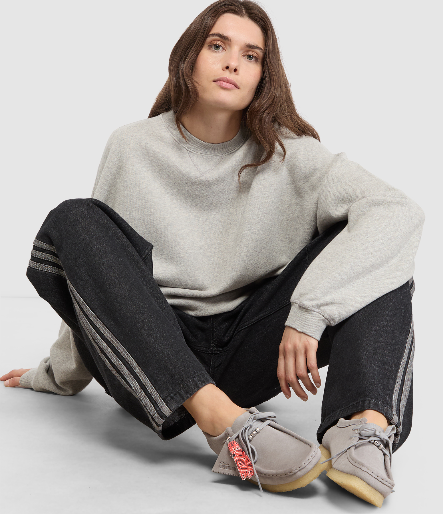 Journey Aluminium Melange Grey Sweatshirt