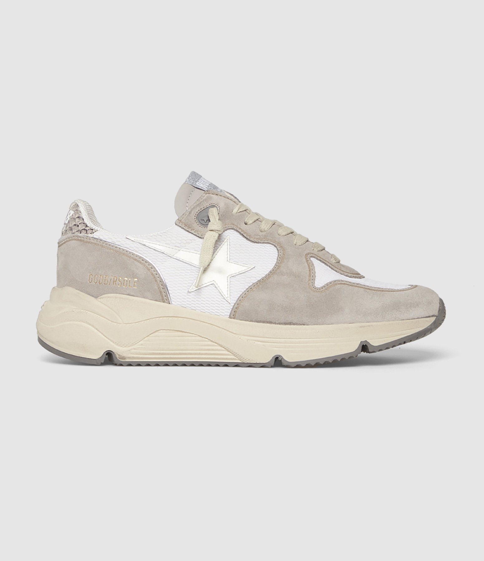 Running Trainers with Optic White, Grey Rock and Phyton Soles