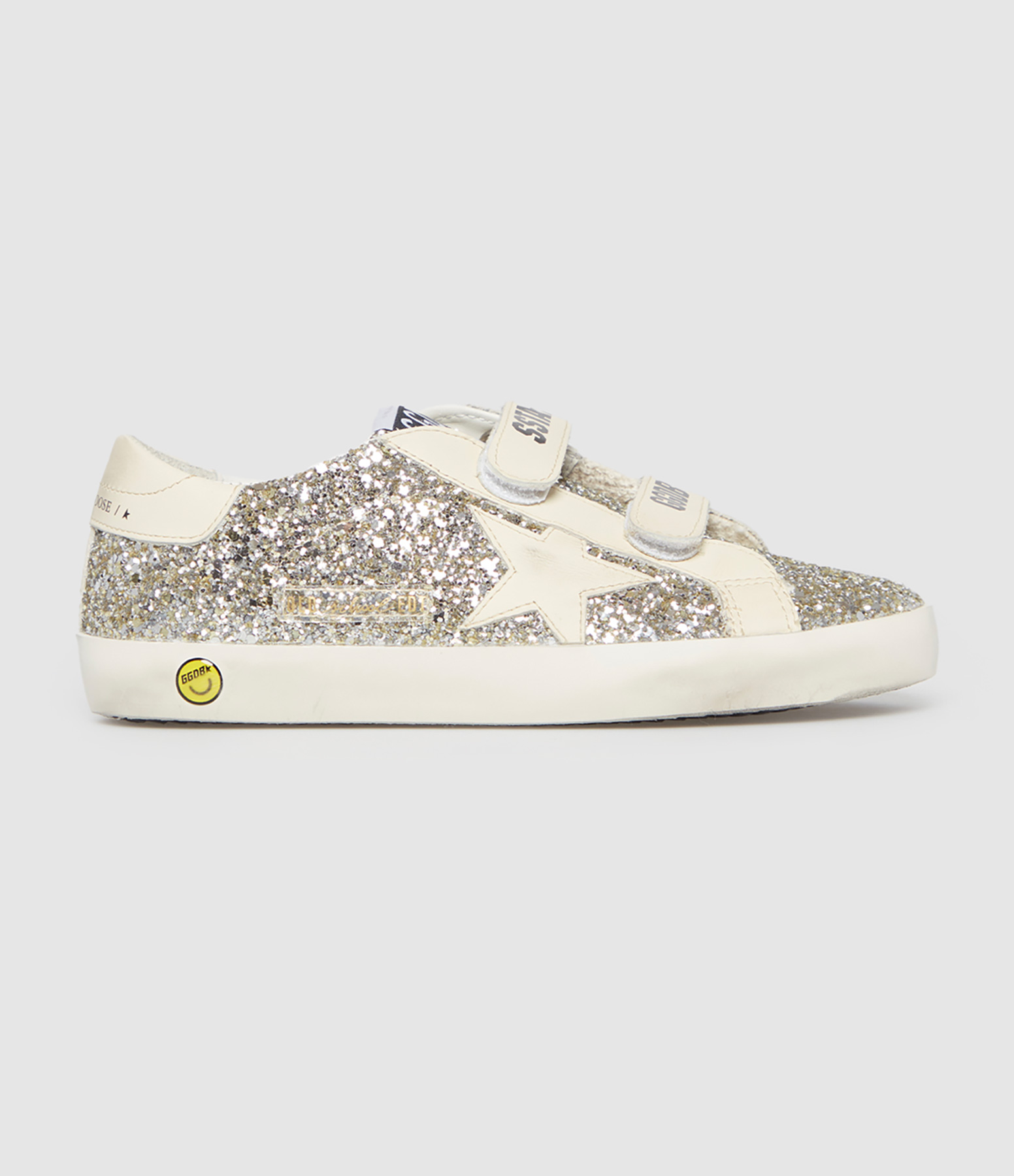 Old School Platinum Cream Children’s Trainers