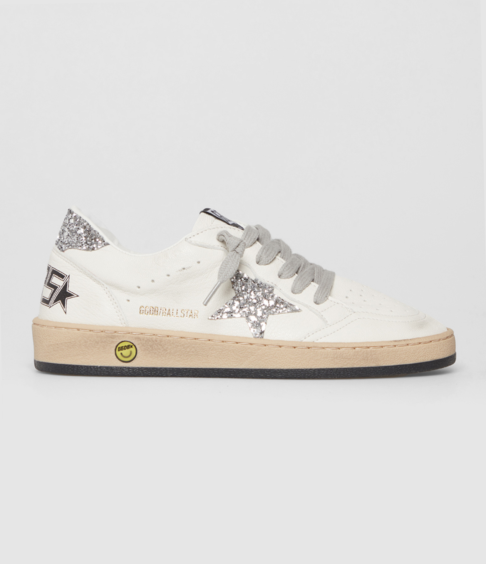 Ball Star White Silver Children’s Trainers