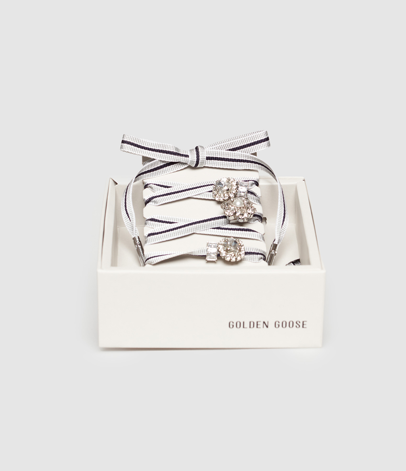 Grey/Black/White Shoelaces
