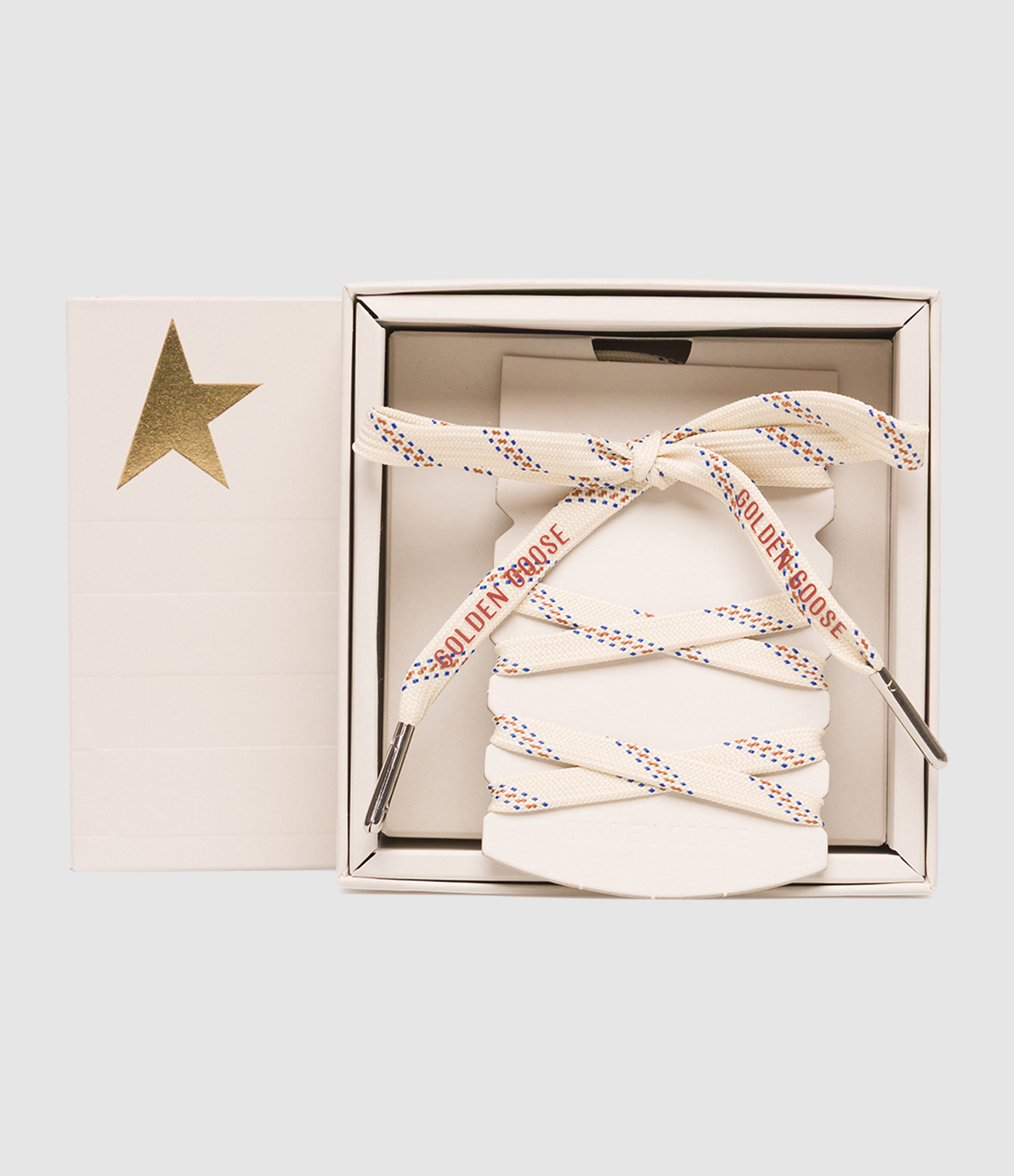 Shoelaces – Kit Lace Cream Bluette Rust