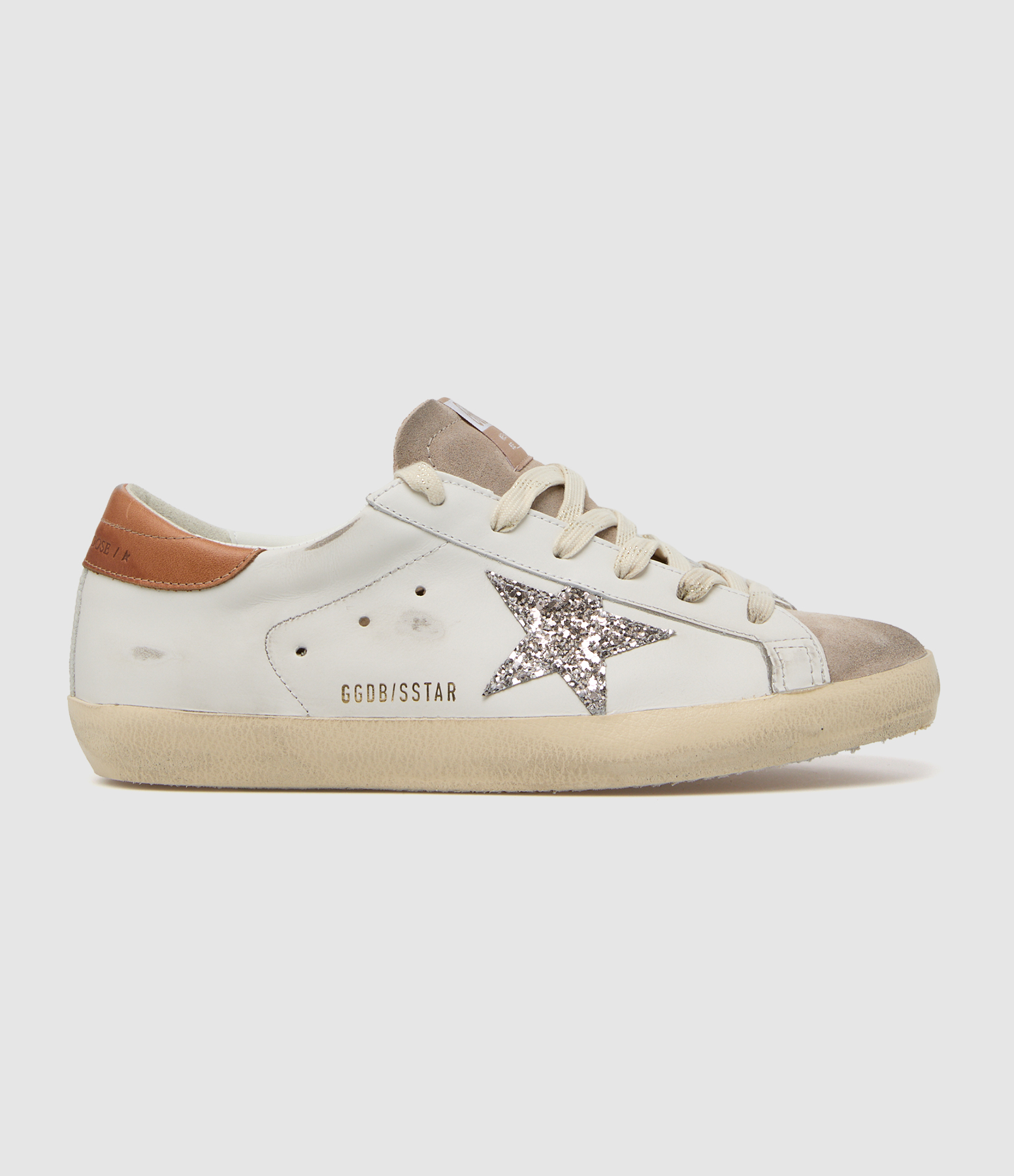 Super-Star trainers in White, Beige, Cinder and Brown leather