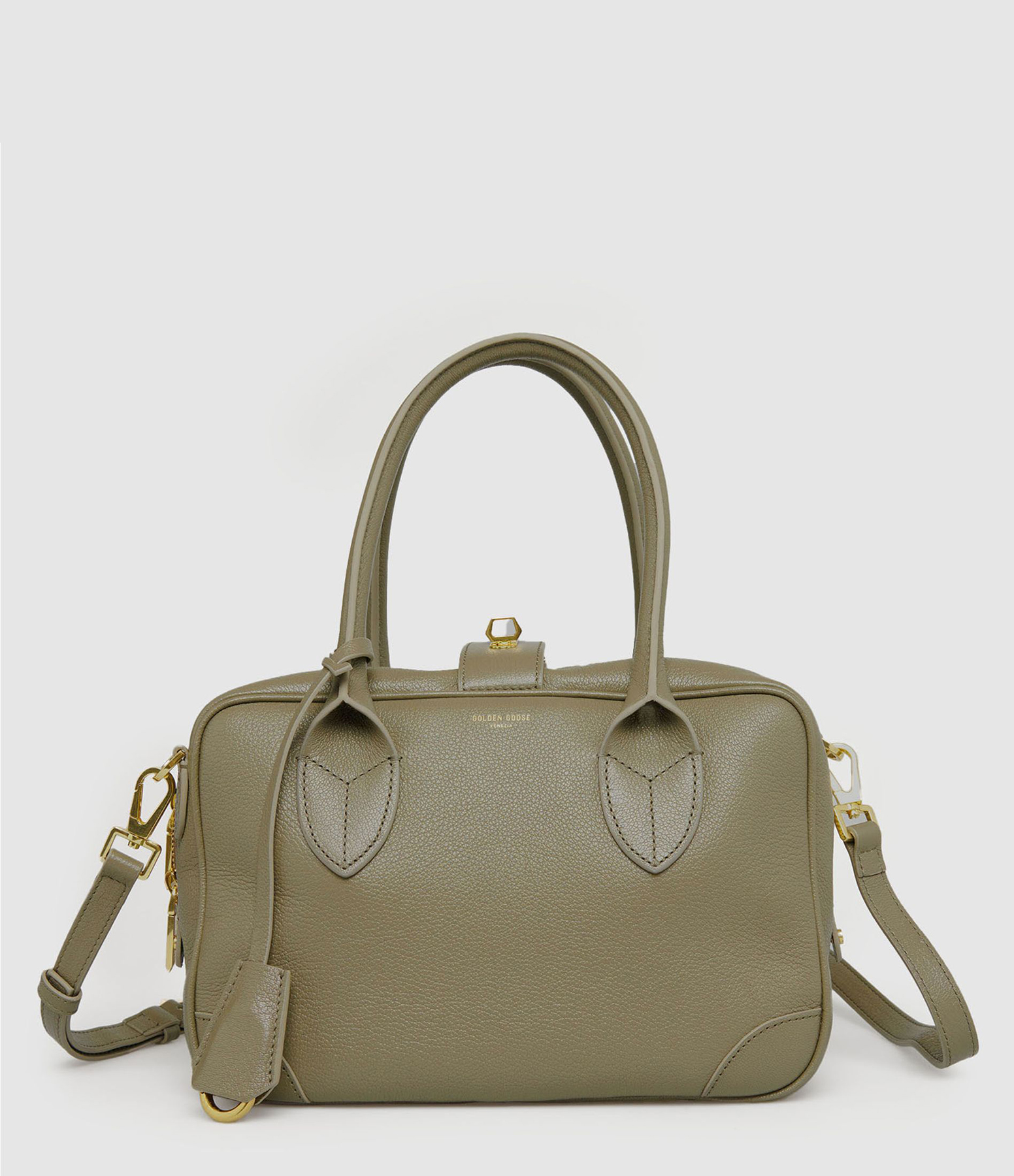Vita Green Leather Bag