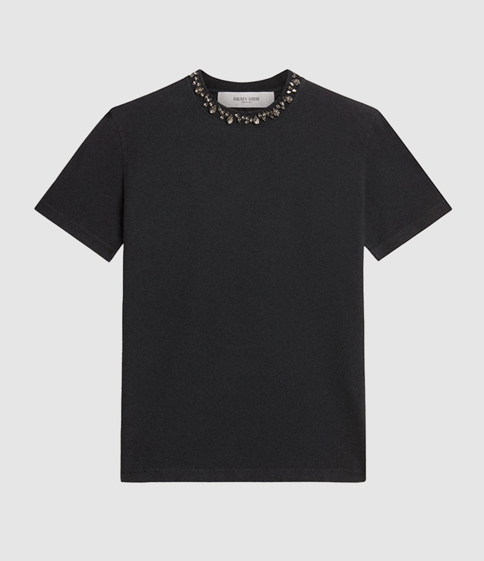 Women’s Golden Washed Black T-shirt