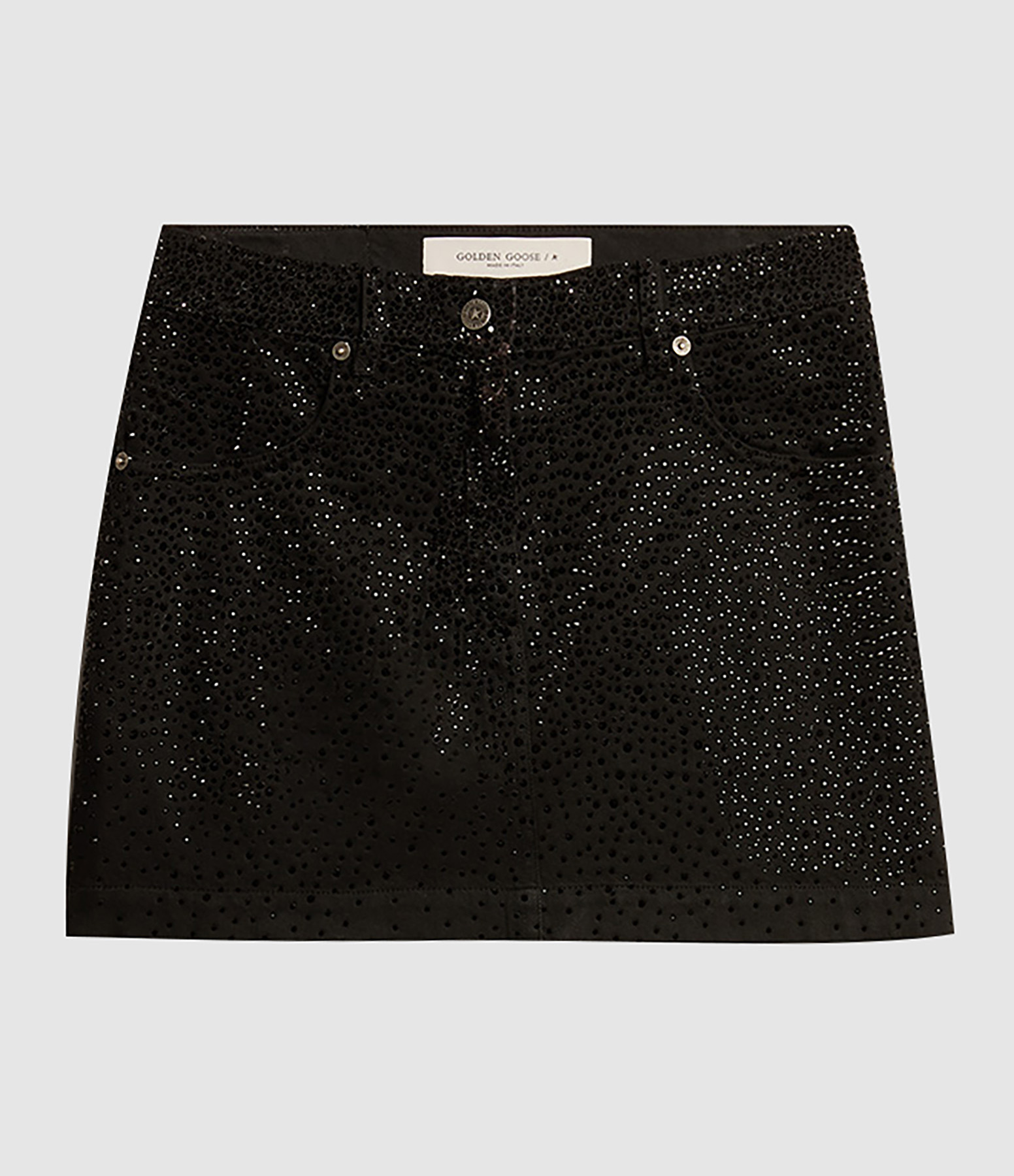 Journey Black Denim Mini Skirt