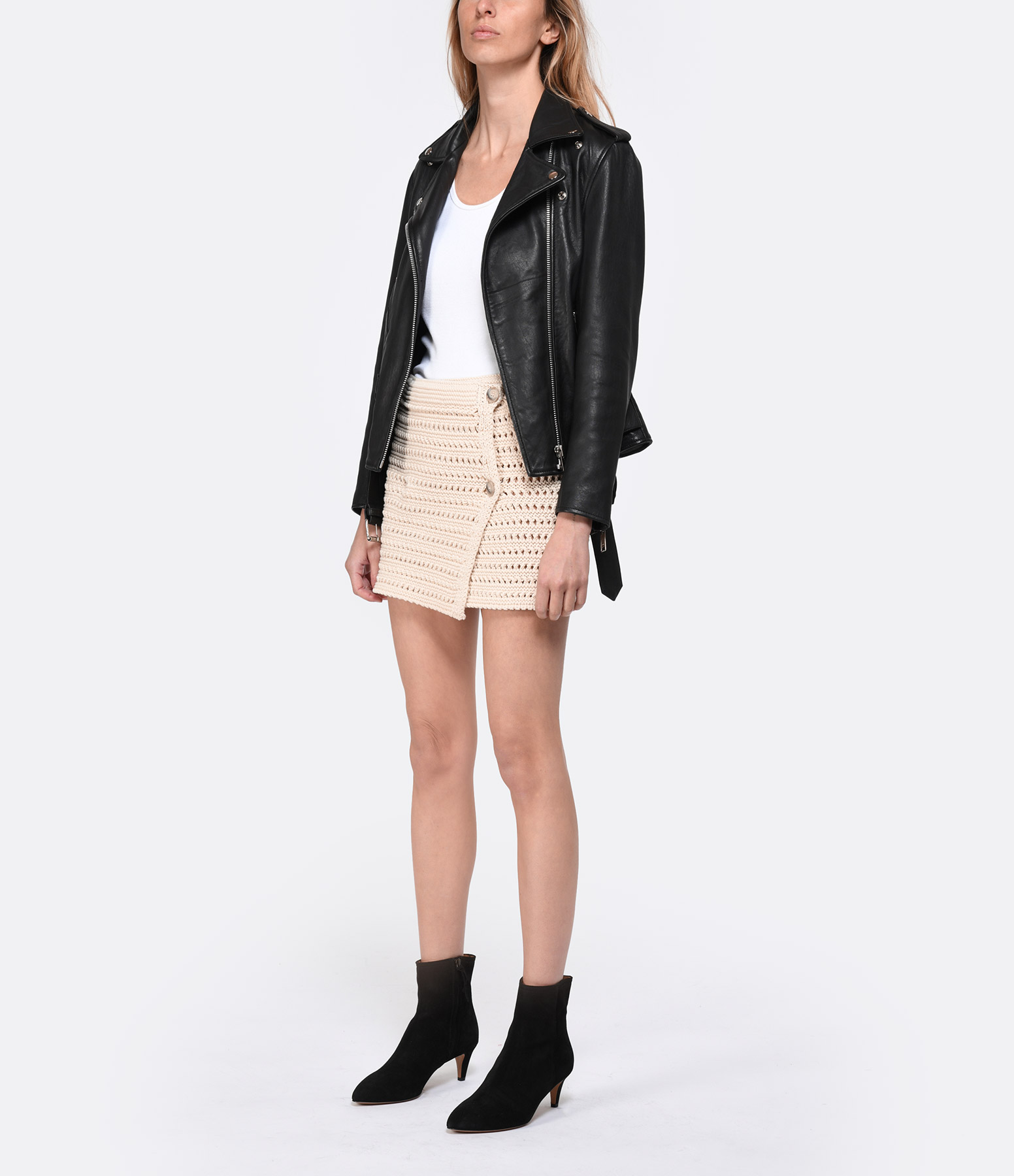 Sand-Coloured Cotton Skirt