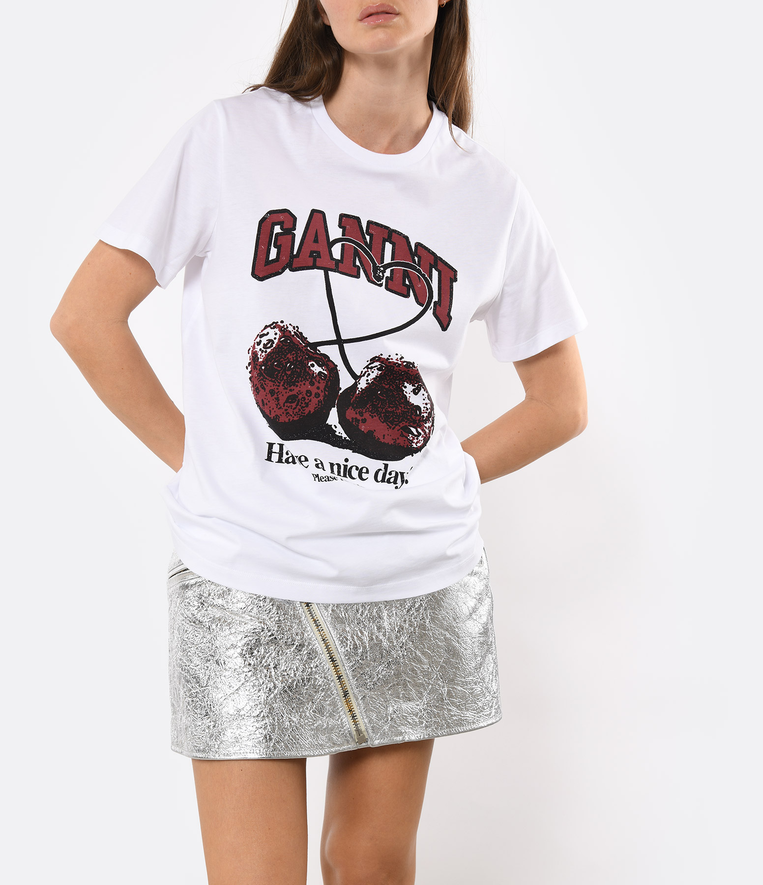 Short Skirt  Silver