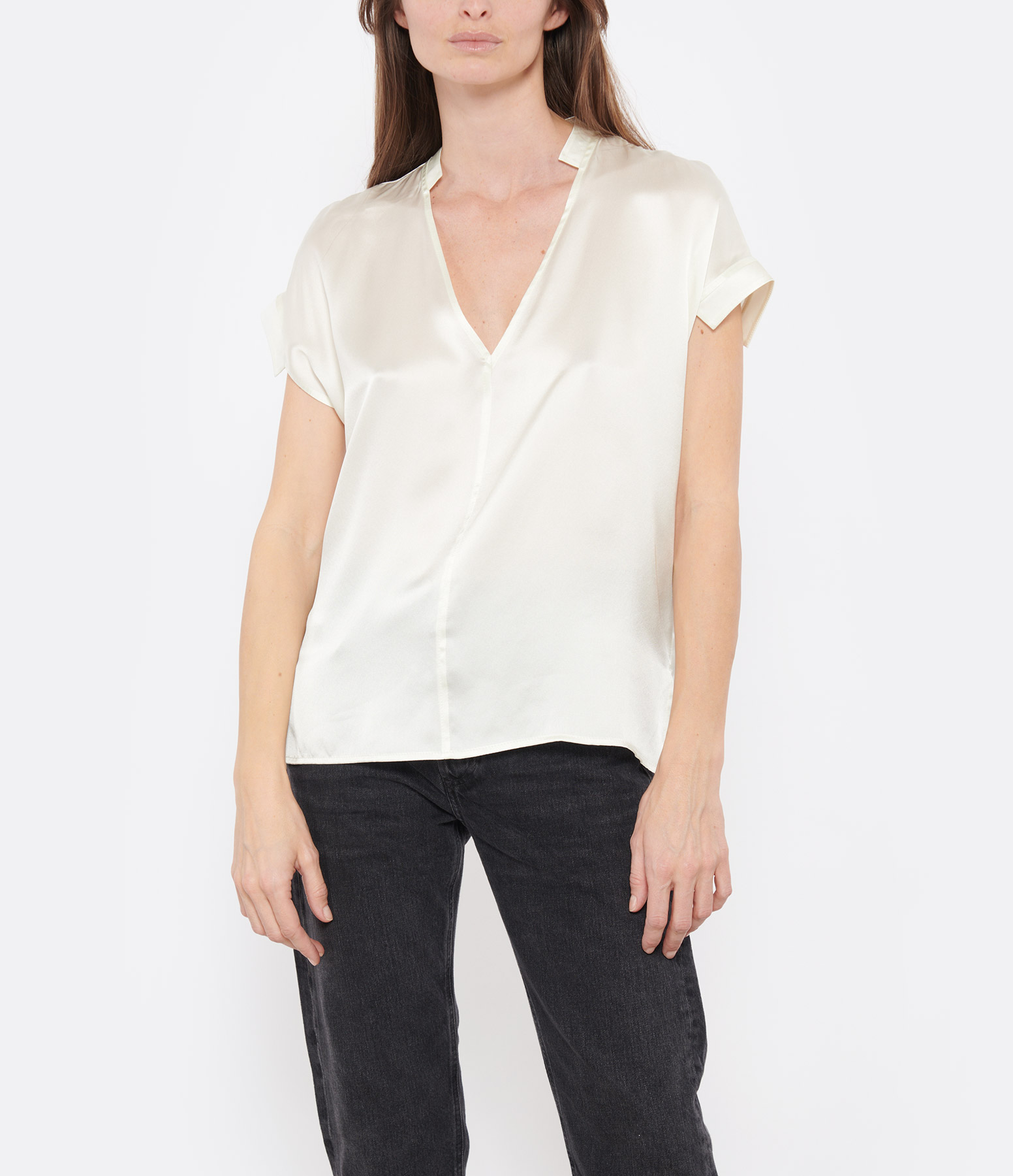 Ivory Silk David Top