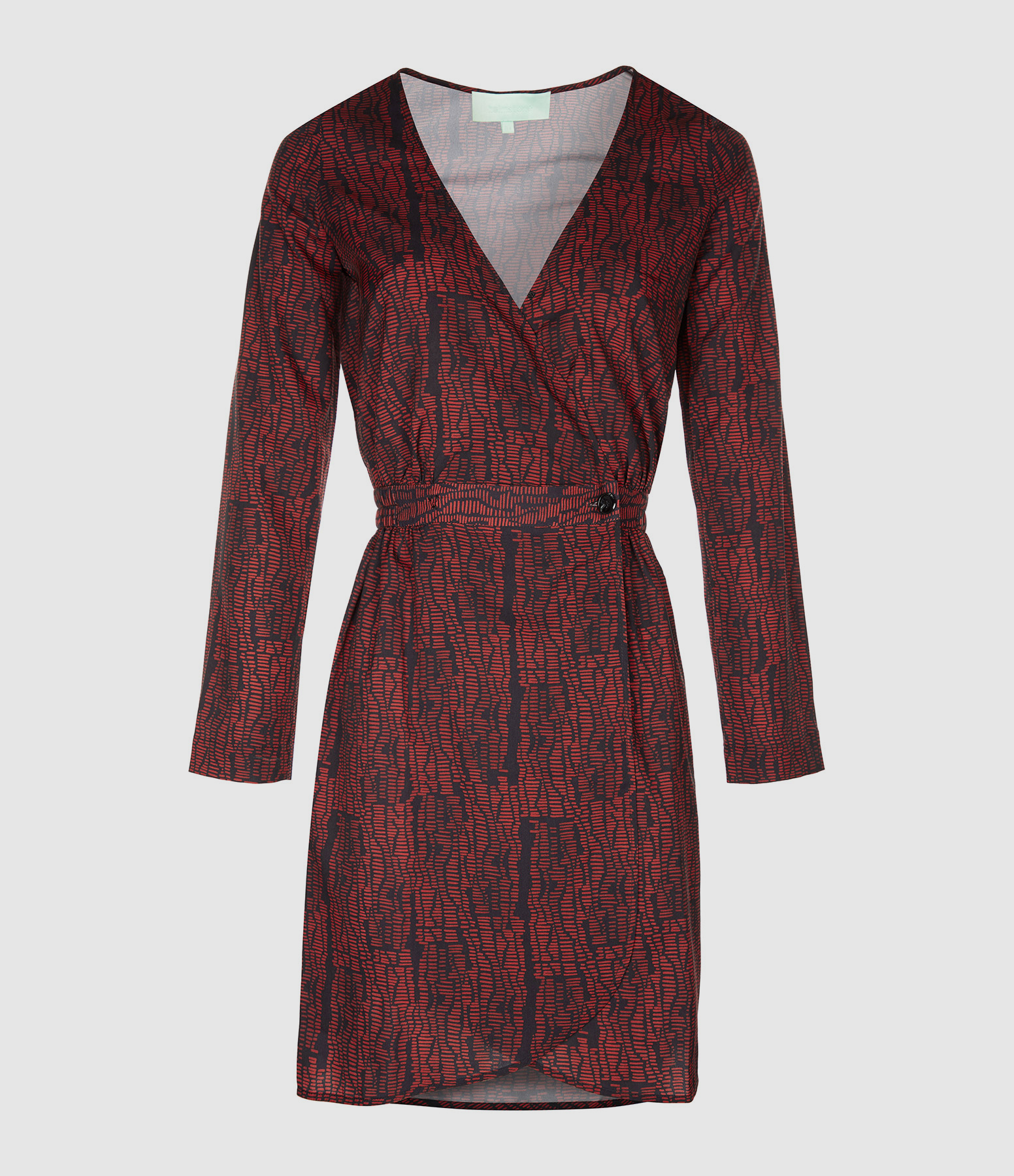 Austria Dress – Red Layered Print