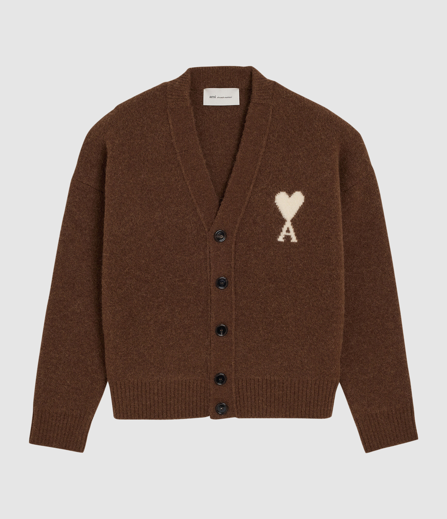 Ami De Coeur Cardigan – Chocolate Brown and Ecru