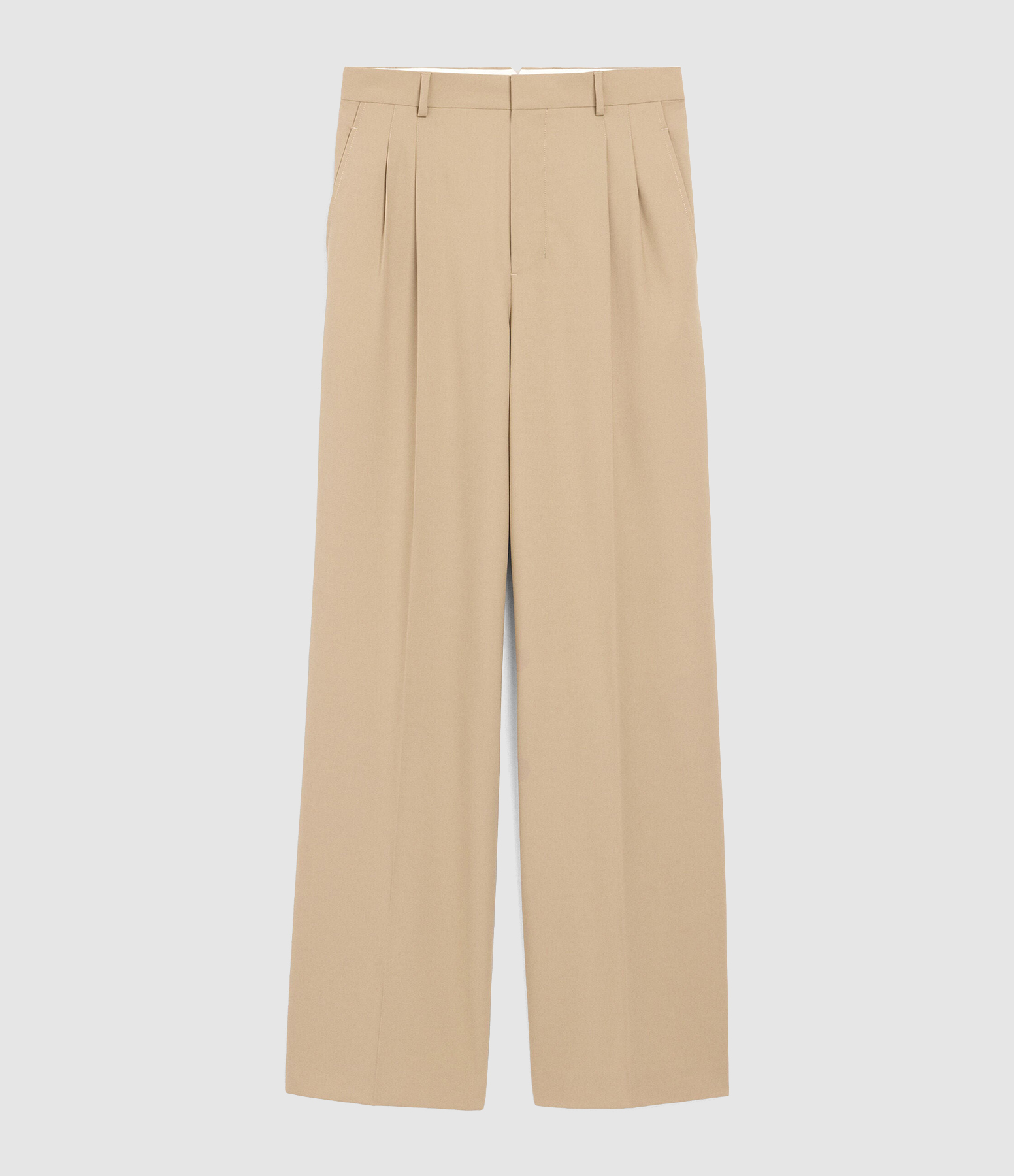 Taupe-beige trousers