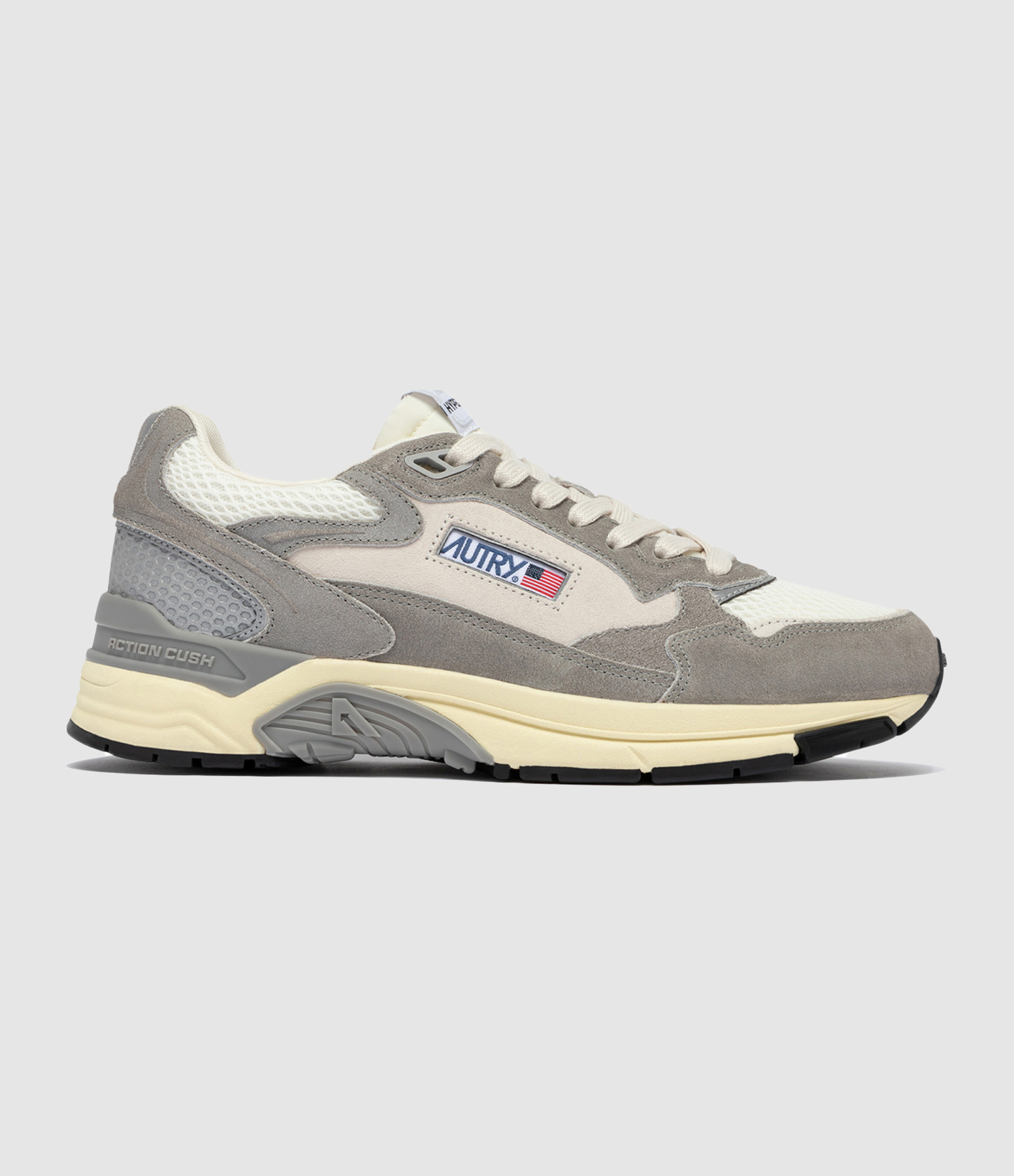 Men’s Hyperway Low Suebic Mesh Plumb Silver Trainers