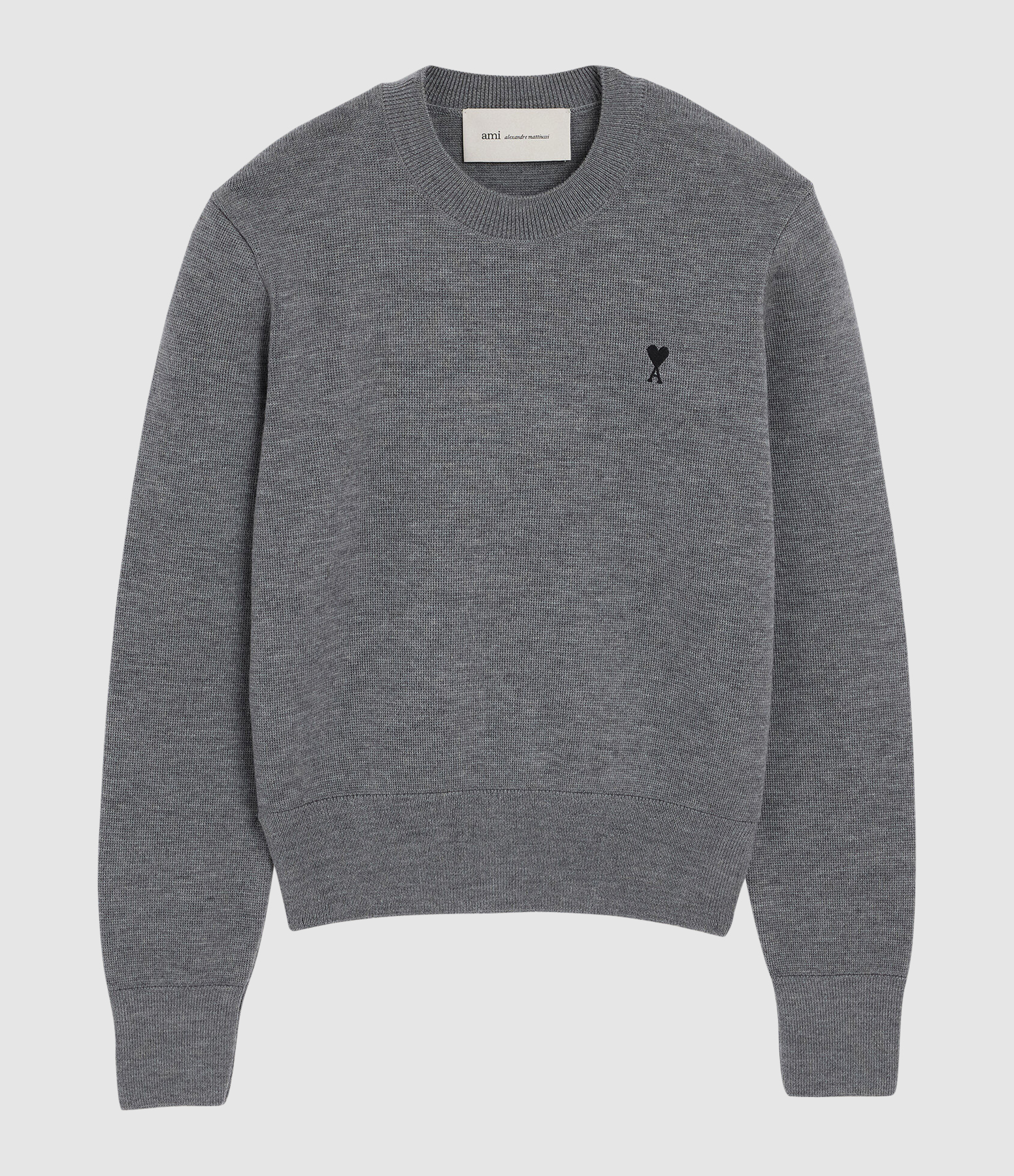 Ami De Coeur Sweater in Ash Grey and Black