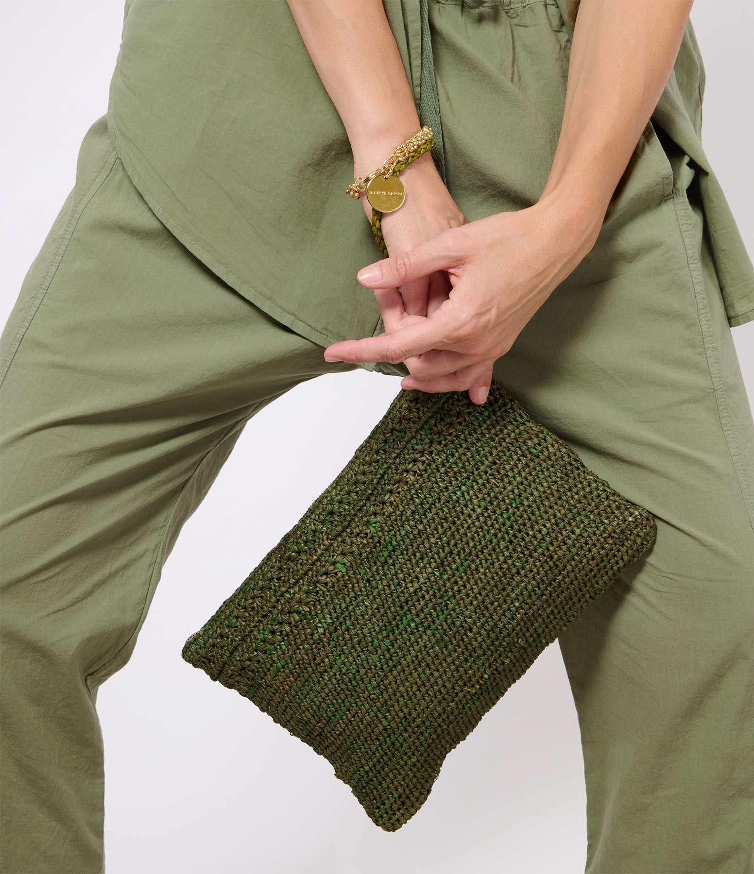 Lou Garden Green Clutch Bag, Ibeliv x Véronika Loubry Collaboration