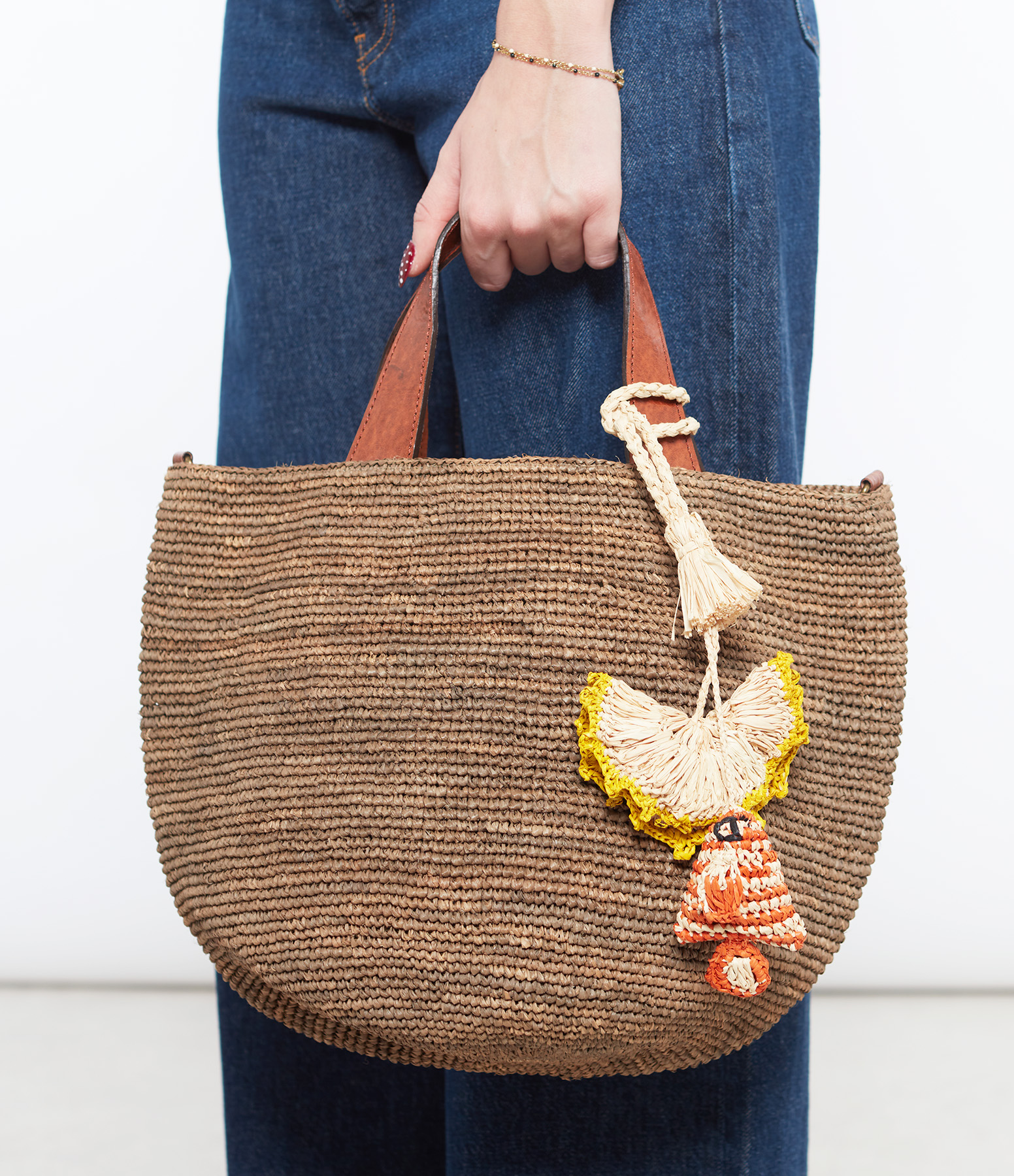 Striped Bag Charm