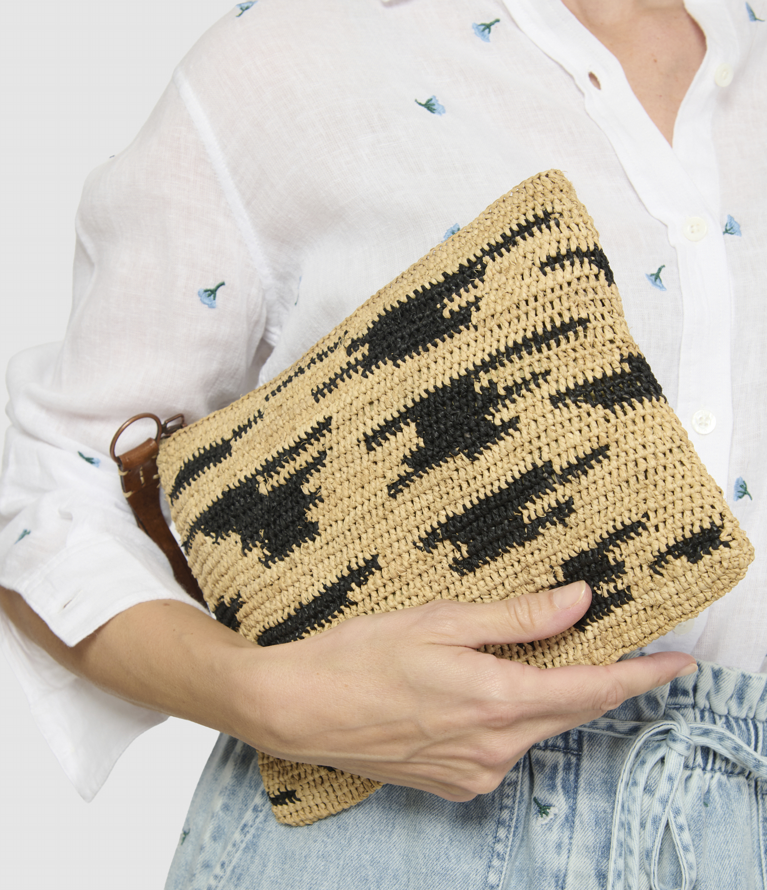 Ampy Zebra Clutch Bag