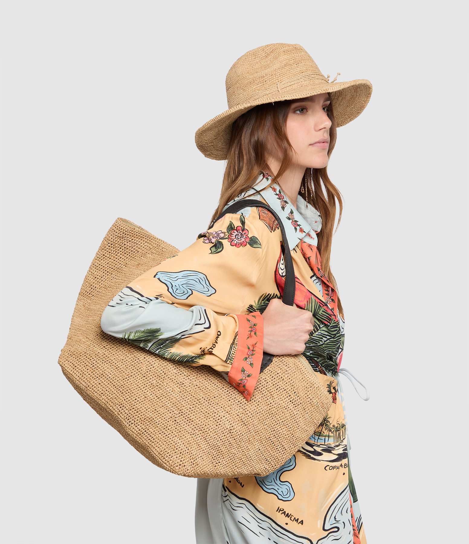 Tokyo II Tea & Black Leather Bag, Exclusive to Lulli