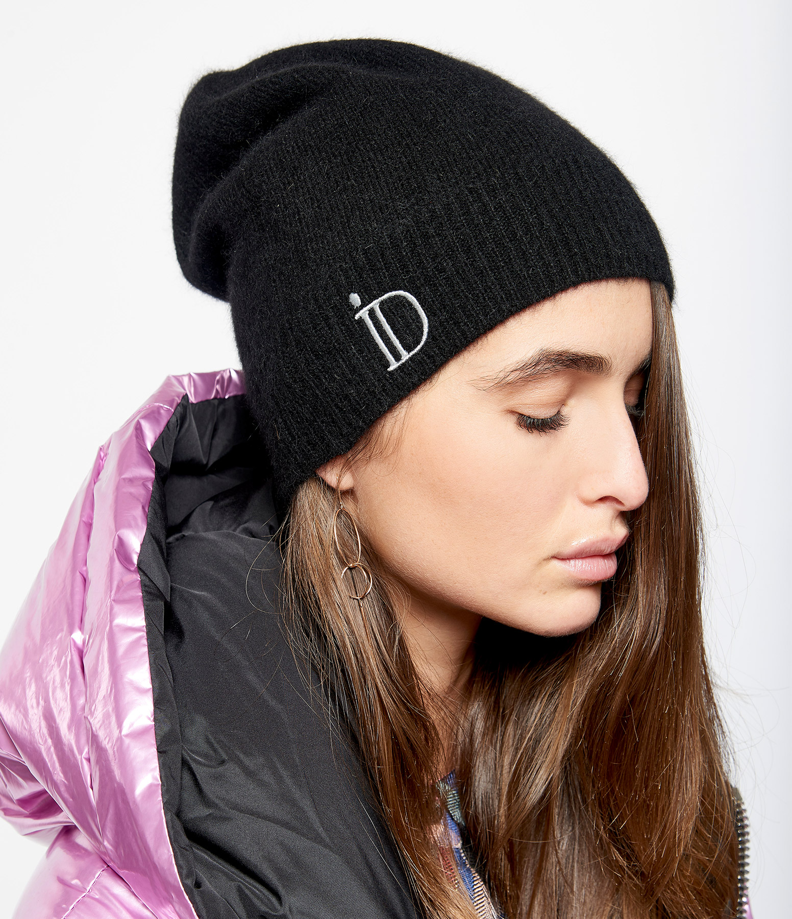 Anita Black Cashmere Beanie