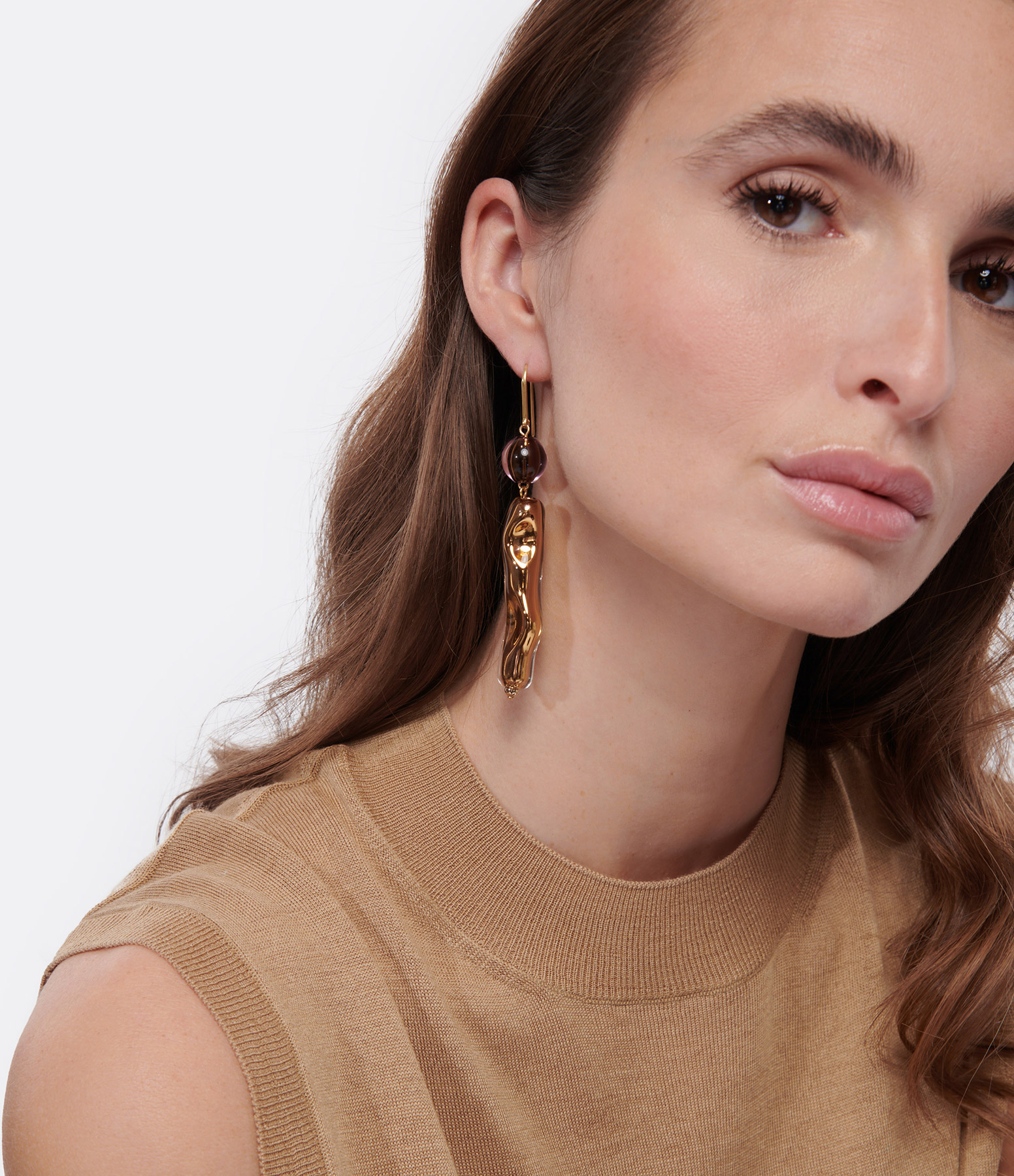 Hiroki Gold-Plated Dangle Earrings