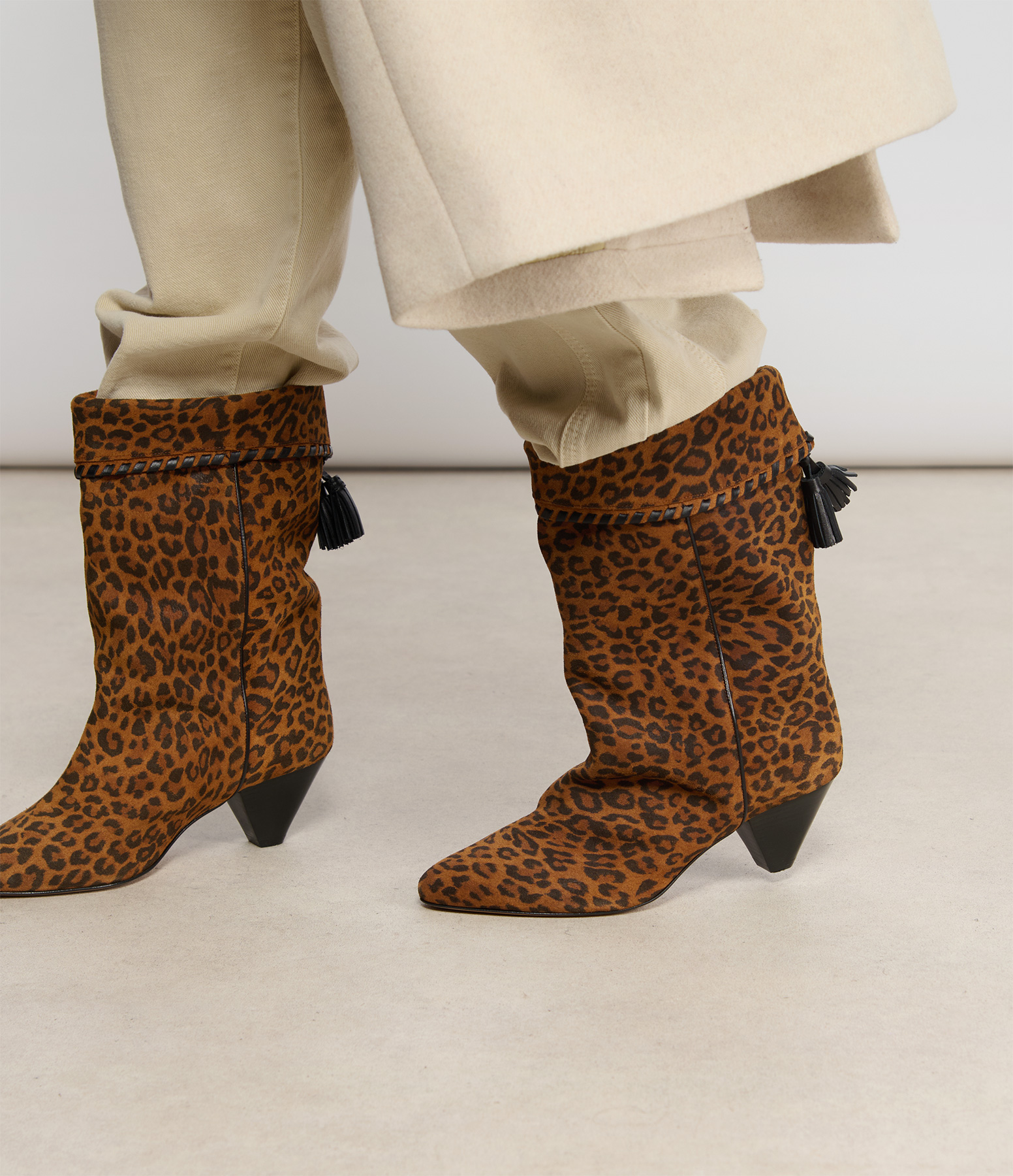 Dalby Leopard Ankle Boots