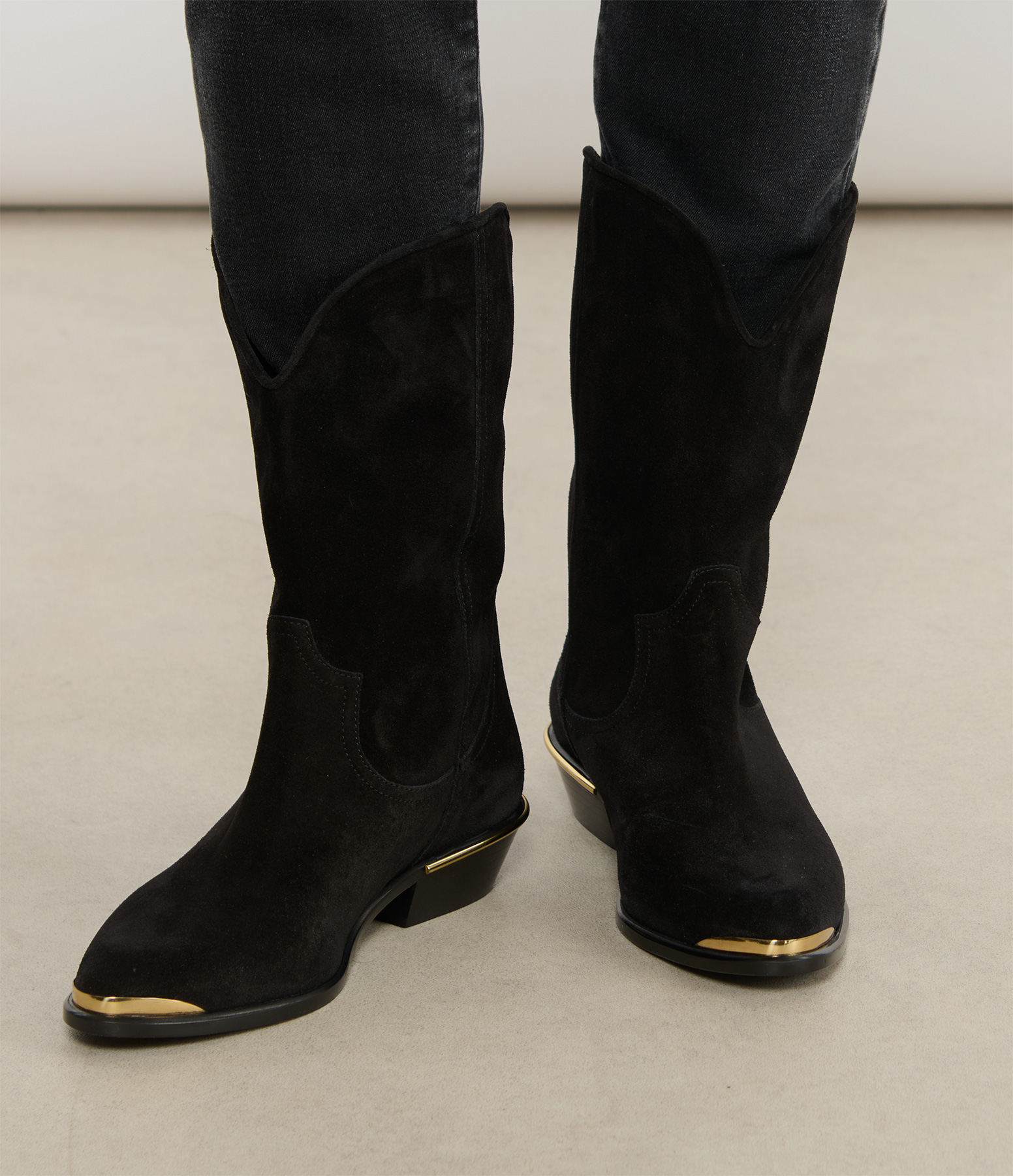 Elbana Black Ankle Boots