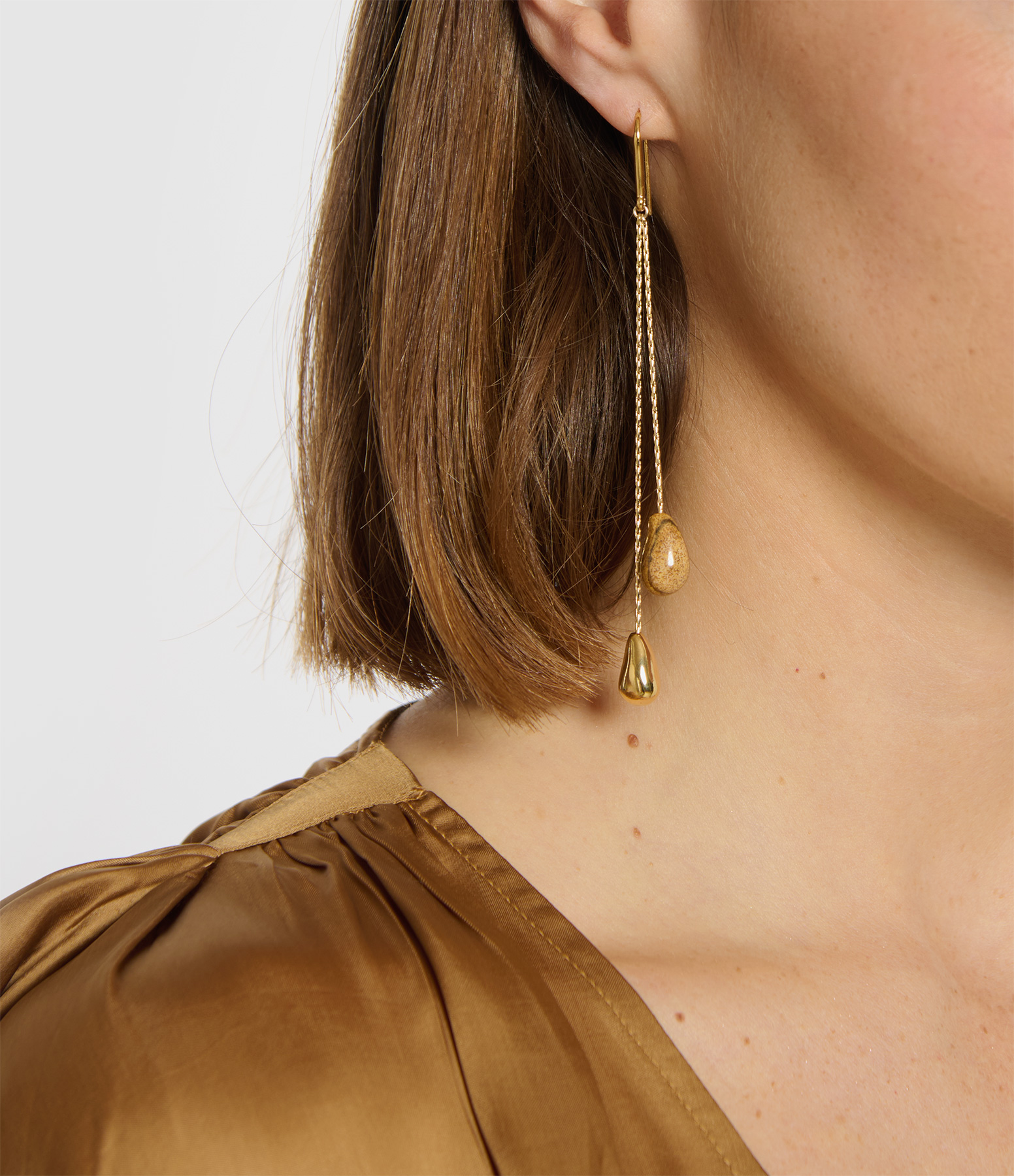 Asymmetric Natural Earrings
