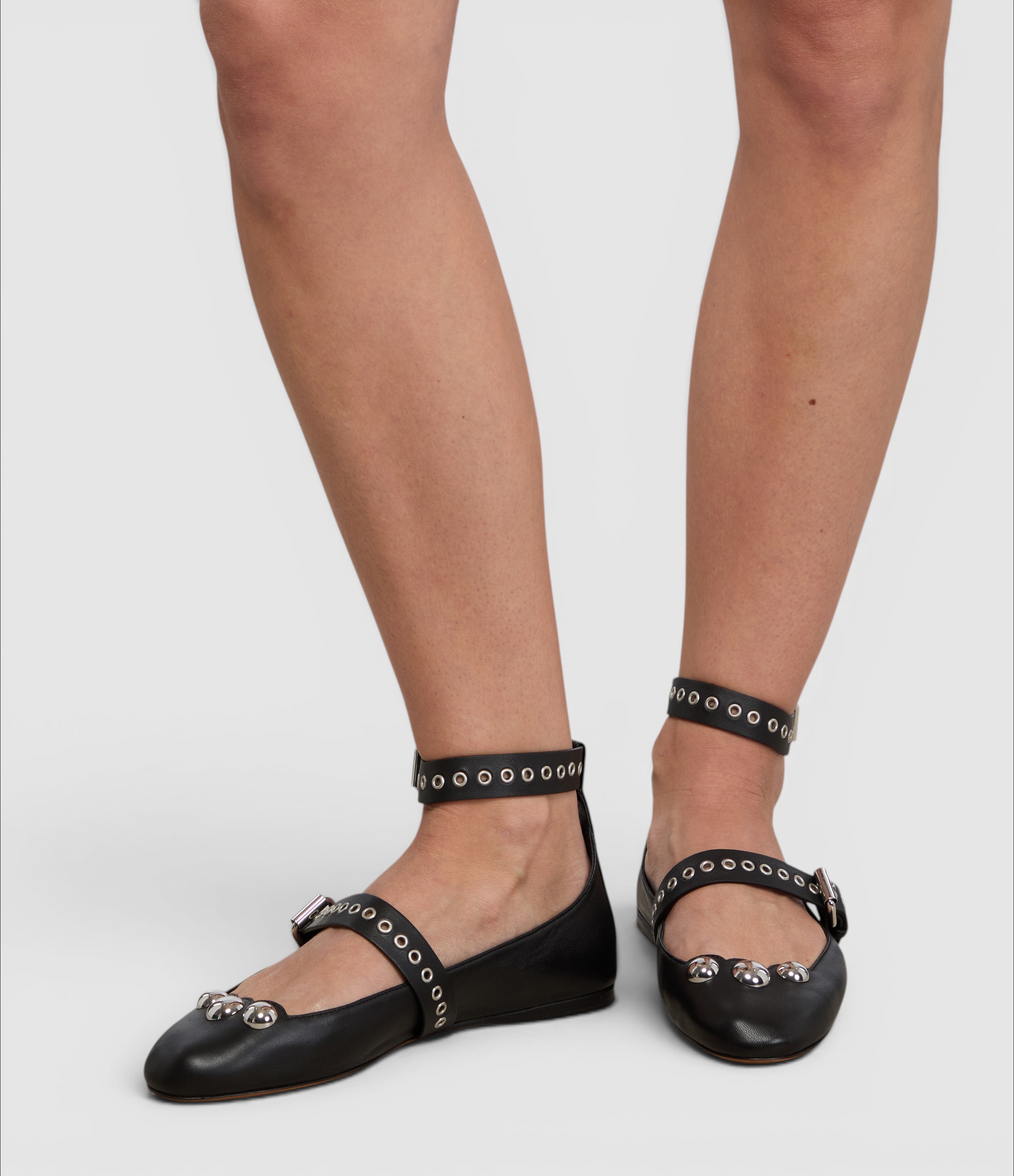 Ylzae Black Ballerinas